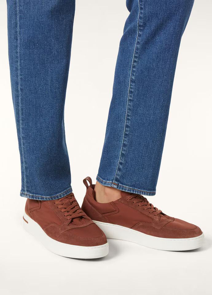 Loro Piana o1srvl11e0825 Low-Top Sneakers in Burgundy Size US 10 / EU 43 - 2 Thumbnail