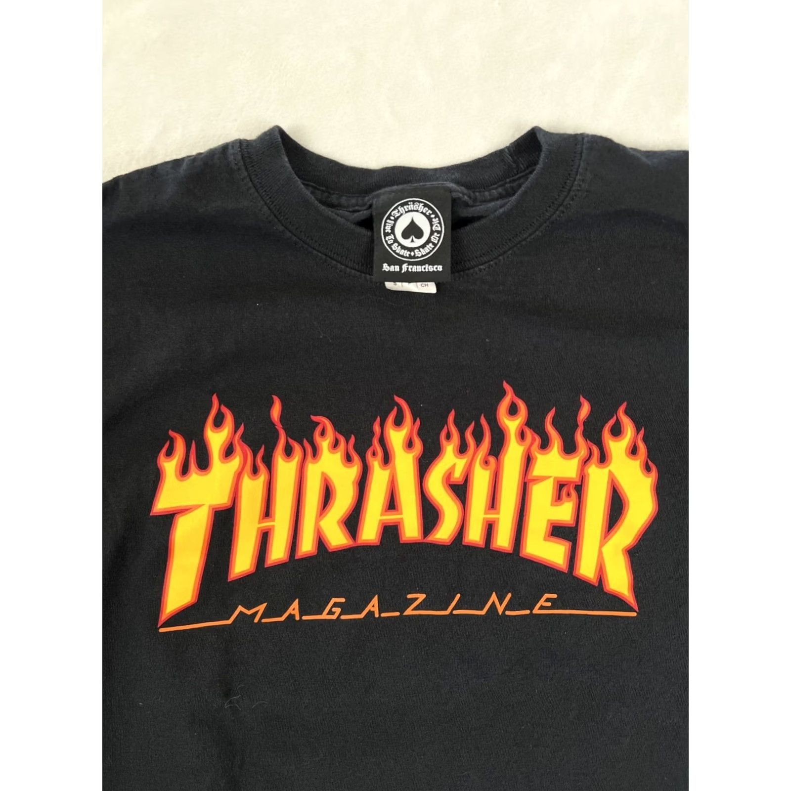 Thrasher VINTAGE Thrasher Magazine Long Sleeve T-Shirt Flame Spell Out Size Small Mens Regular Black 90s Shirt Size US S / EU 44-46 / 1 - 2 Thumbnail