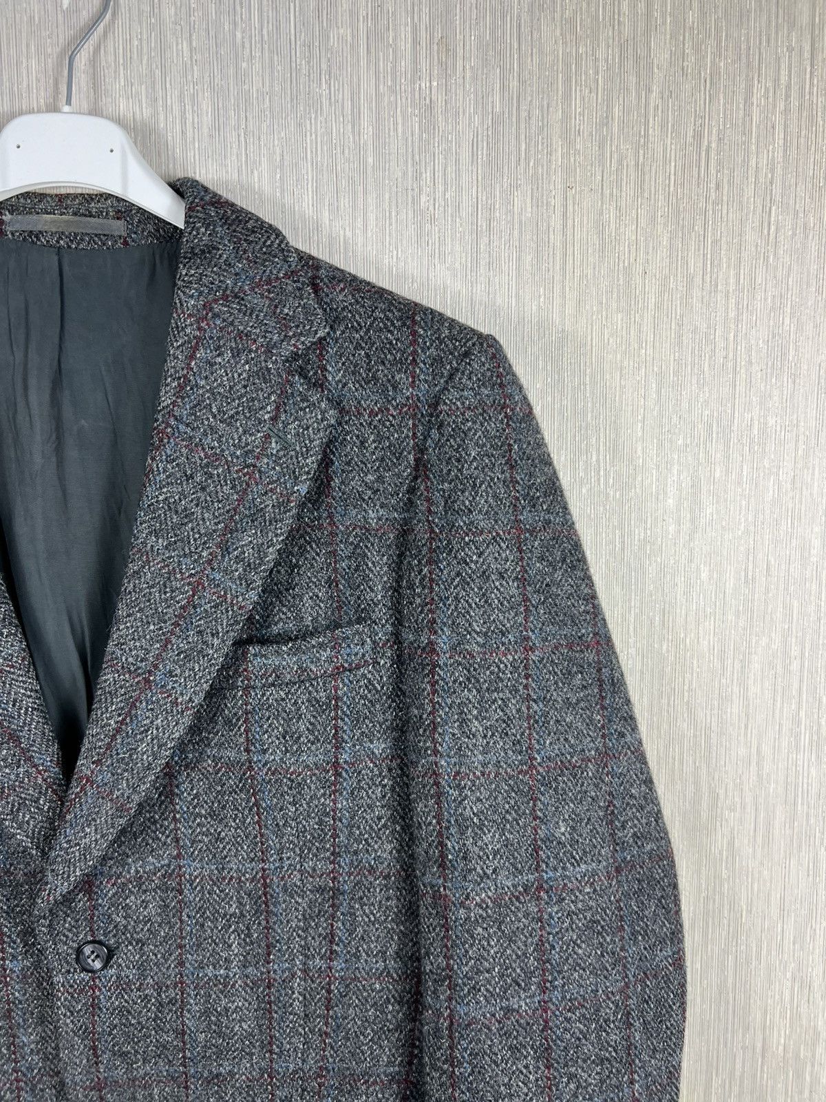 Harris Tweed Vintage 90s Harris Tweed wool light checked blazer jacket Size US L / EU 52-54 / 3 - 3 Thumbnail