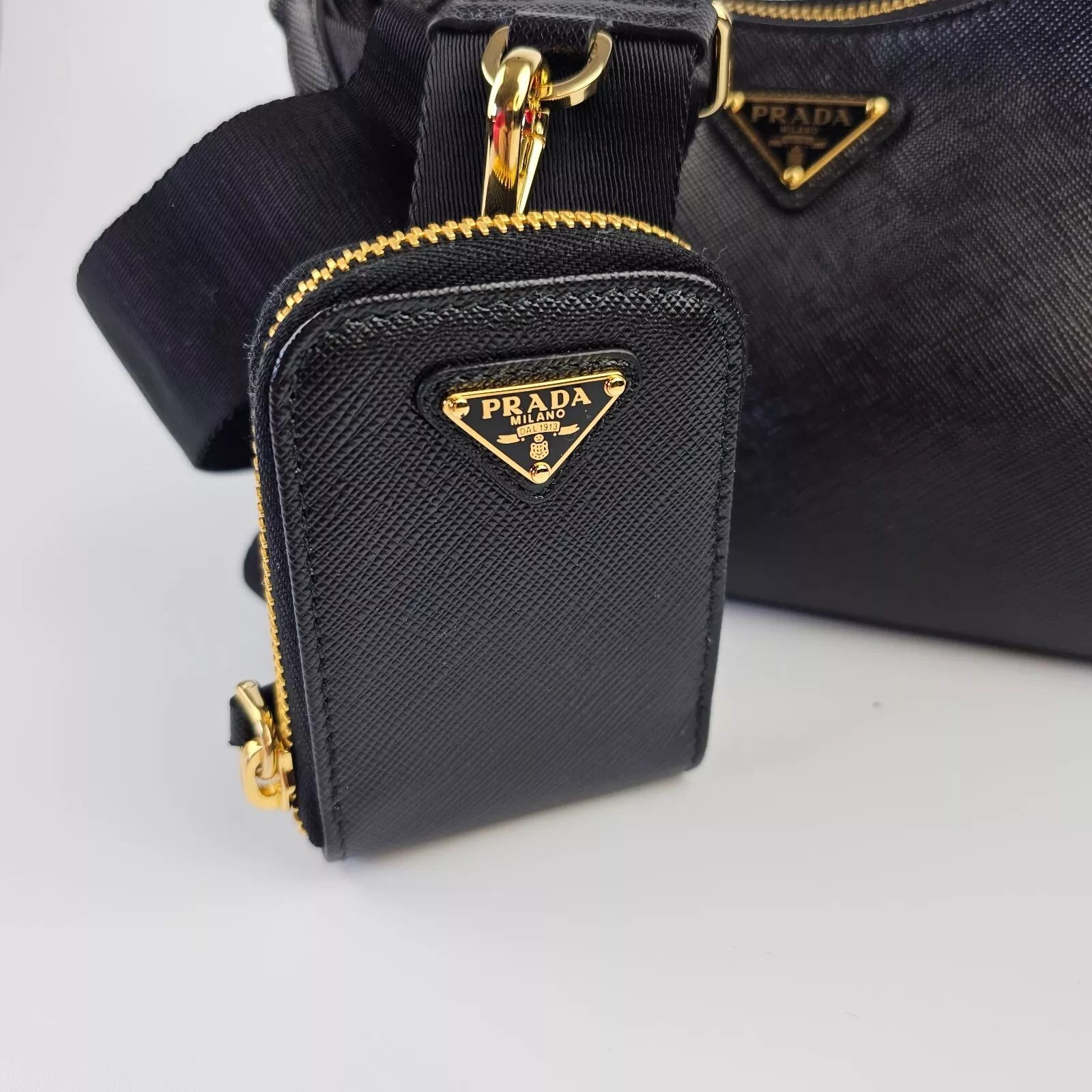 Prada PRADA Re-Edition 2005 Black Saffiano Shoulder Bag New Size ONE SIZE - 6 Thumbnail