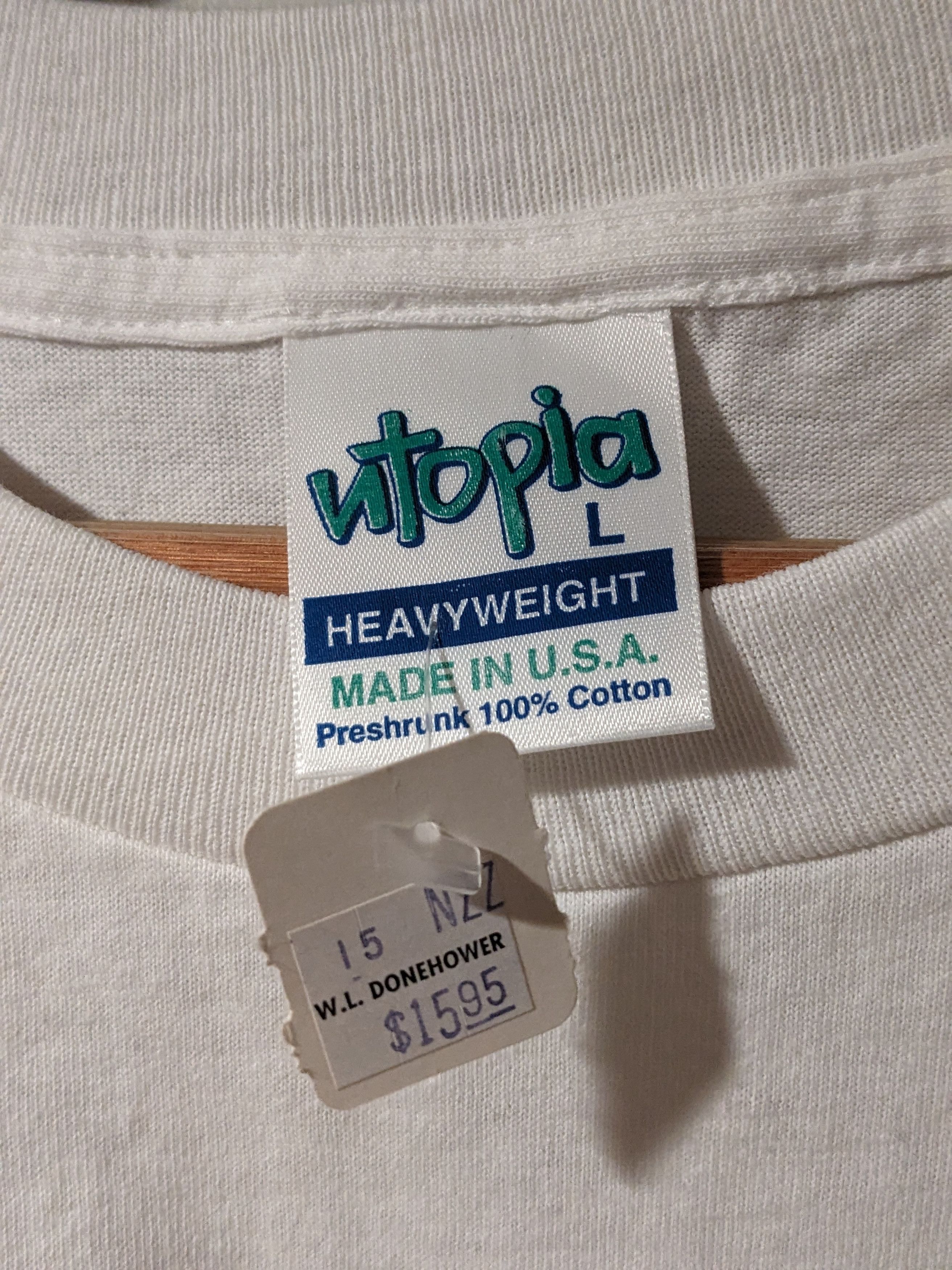 Vintage Vintage 90s Utopia Sports Will Play Soccer for Food T-Shirt Size US L / EU 52-54 / 3 - 6 Thumbnail