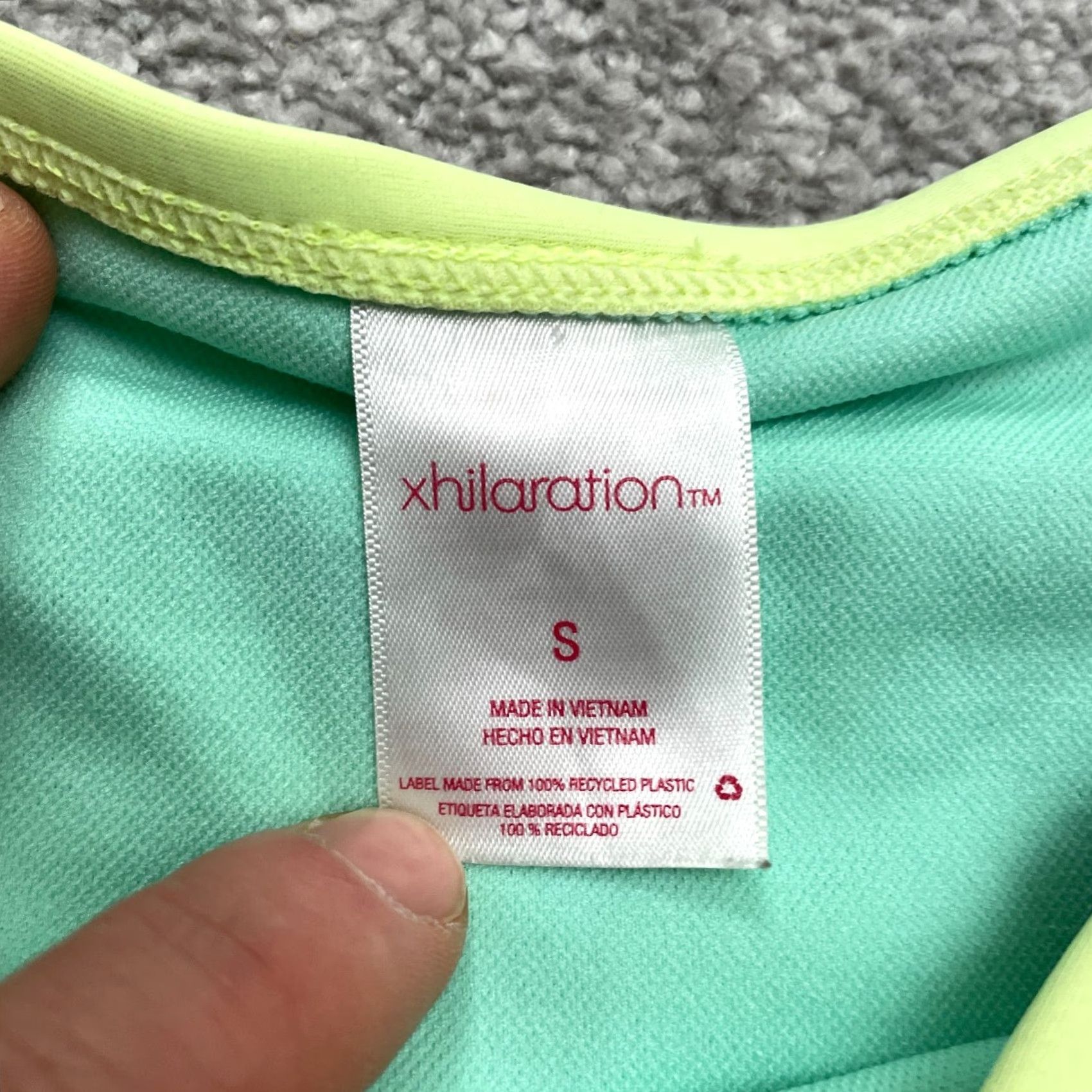 Vintage Xhilaration Bikini Bottom Womens Small Yellow Green Low Rise Beach Pool Size 28" / US 6 / IT 42 - 3 Thumbnail