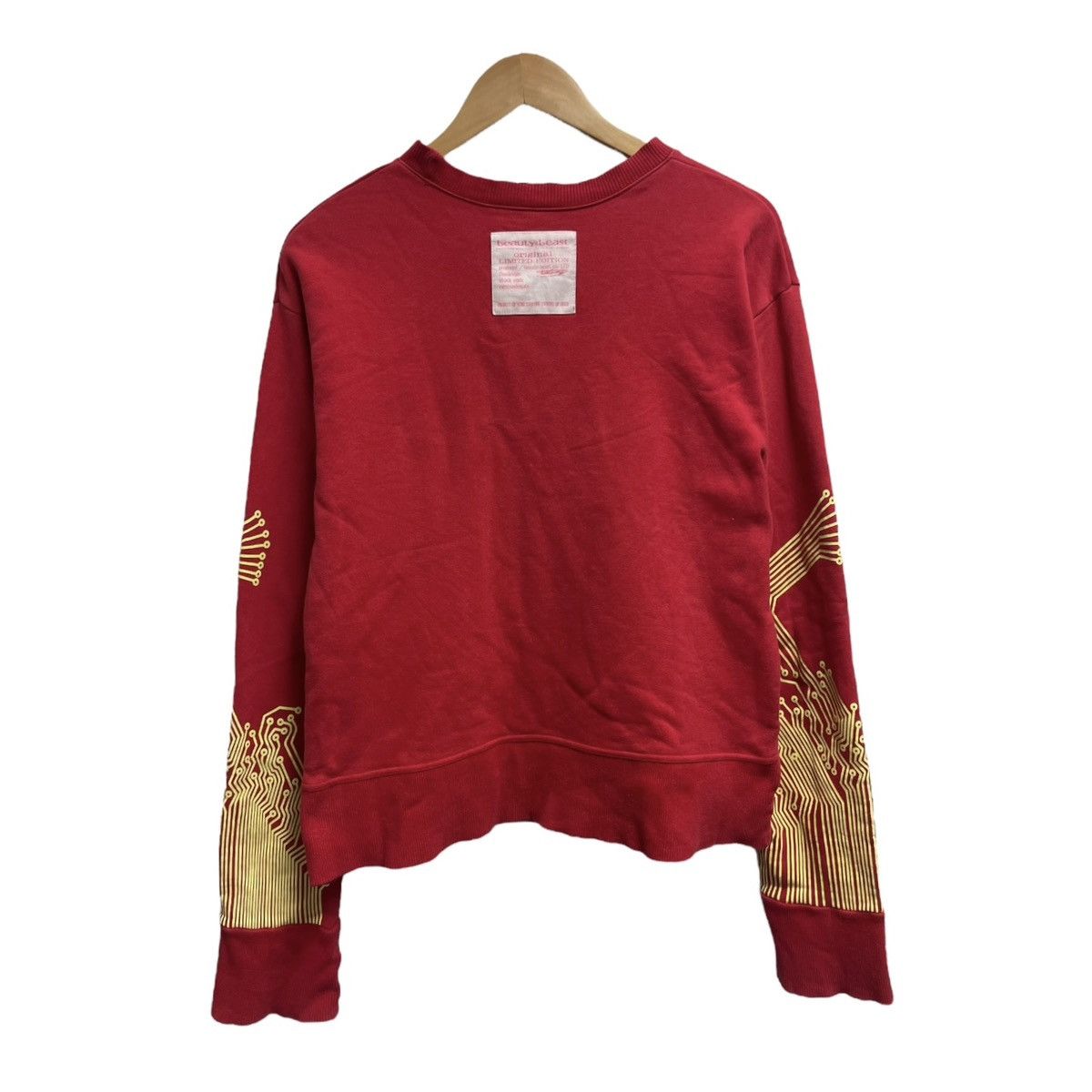 image of Beauty Beast Cyborg Sweater in Red, Men's (Size Medium)