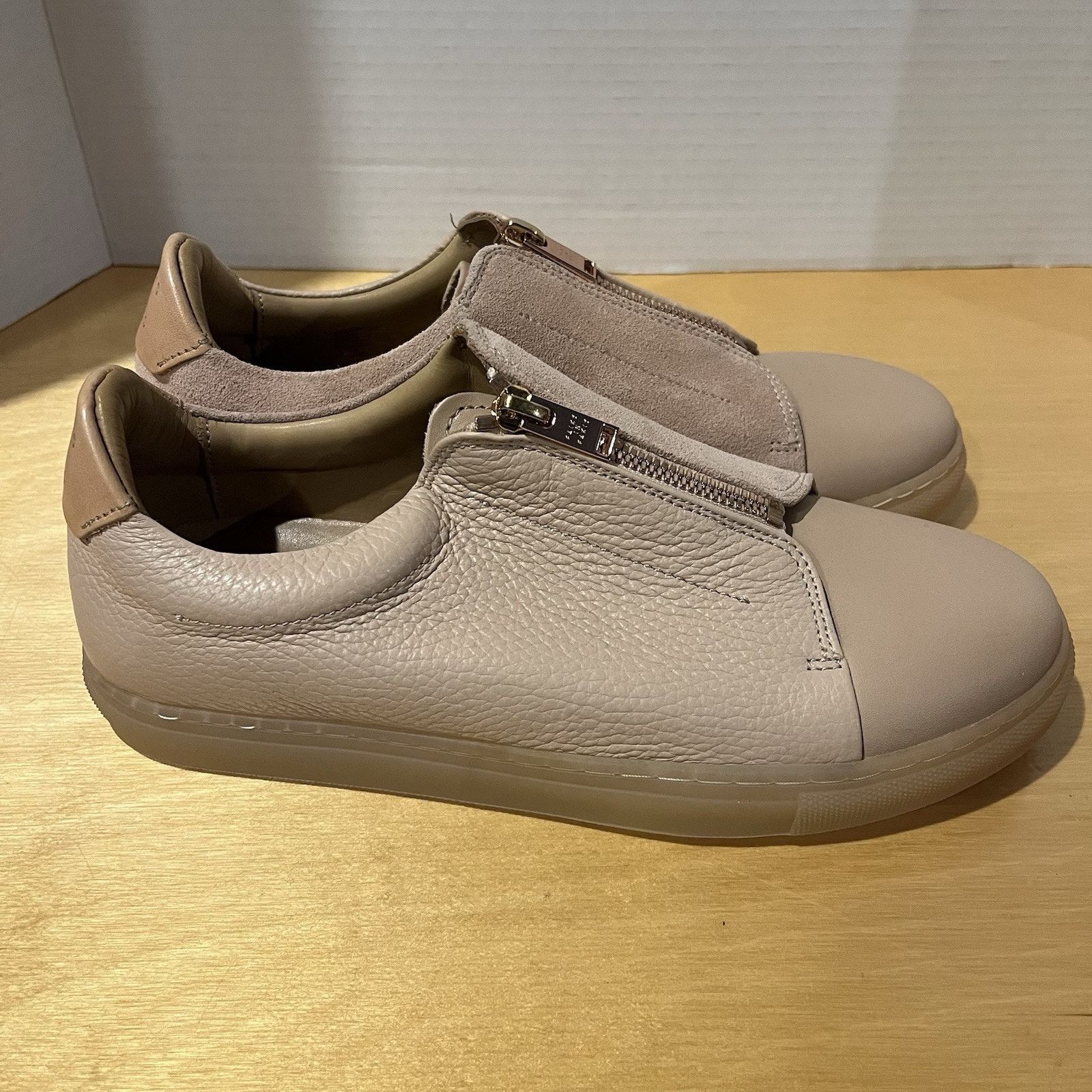Other Pairs In Paris Women’s Leather Zip Slip On Shoes Sz EUR 39 Size US 8 / IT 38 - 4 Thumbnail