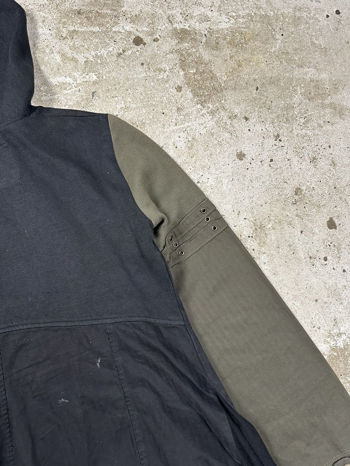 Japanese Brand × Vintage Vintage 90s Archive Asymmetrical Light Hooded Jacket Rare Size US S / EU 44-46 / 1 - 15 Thumbnail
