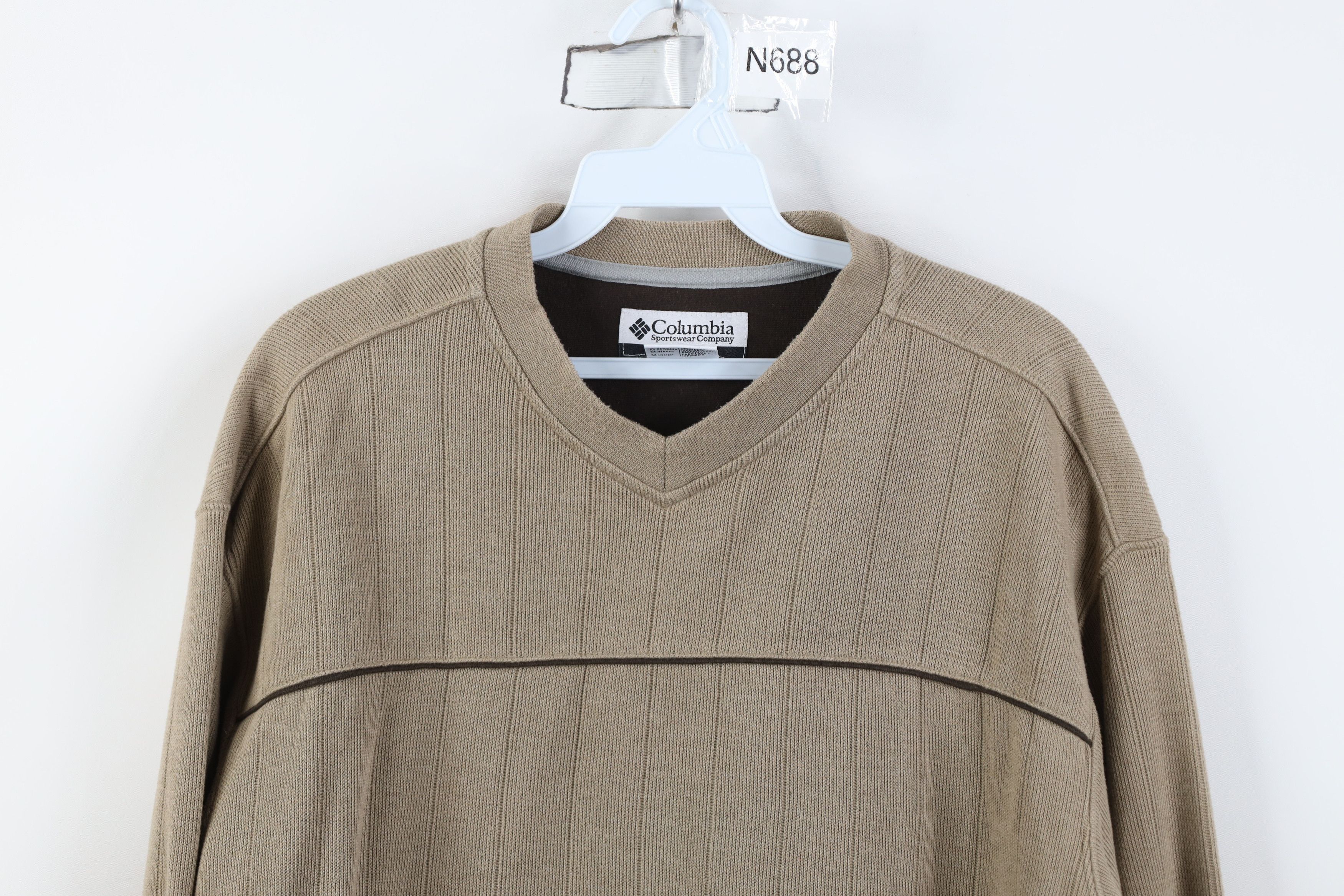 Columbia Vintage 90s Y2K Columbia Ribbed Knit Long Sleeve T-Shirt Size US M / EU 48-50 / 2 - 2 Thumbnail