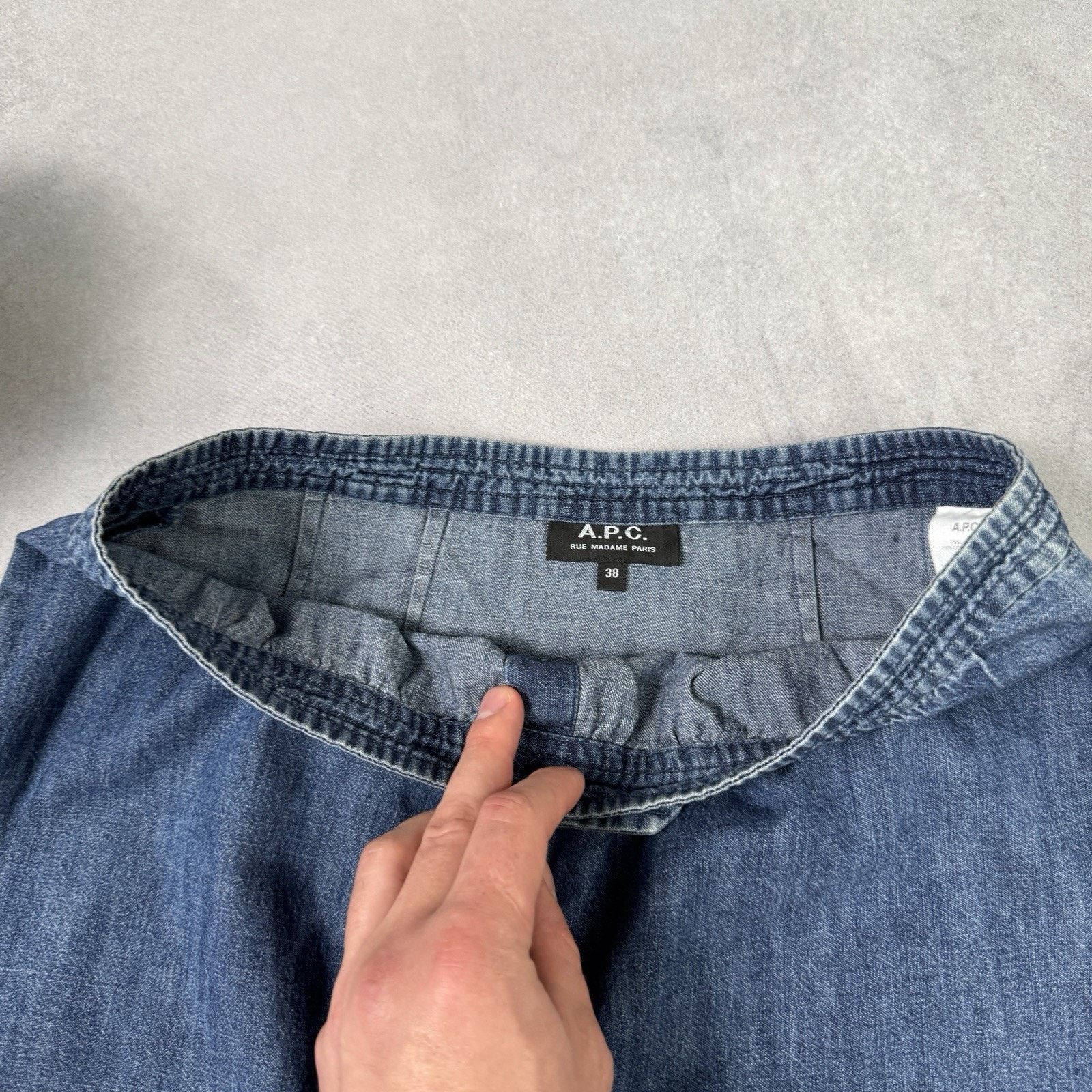 A.P.C. APC Women Denim Skirt Midi Size 38 Blue Jeans Size 27" / US 4 / IT 40 - 11 Thumbnail