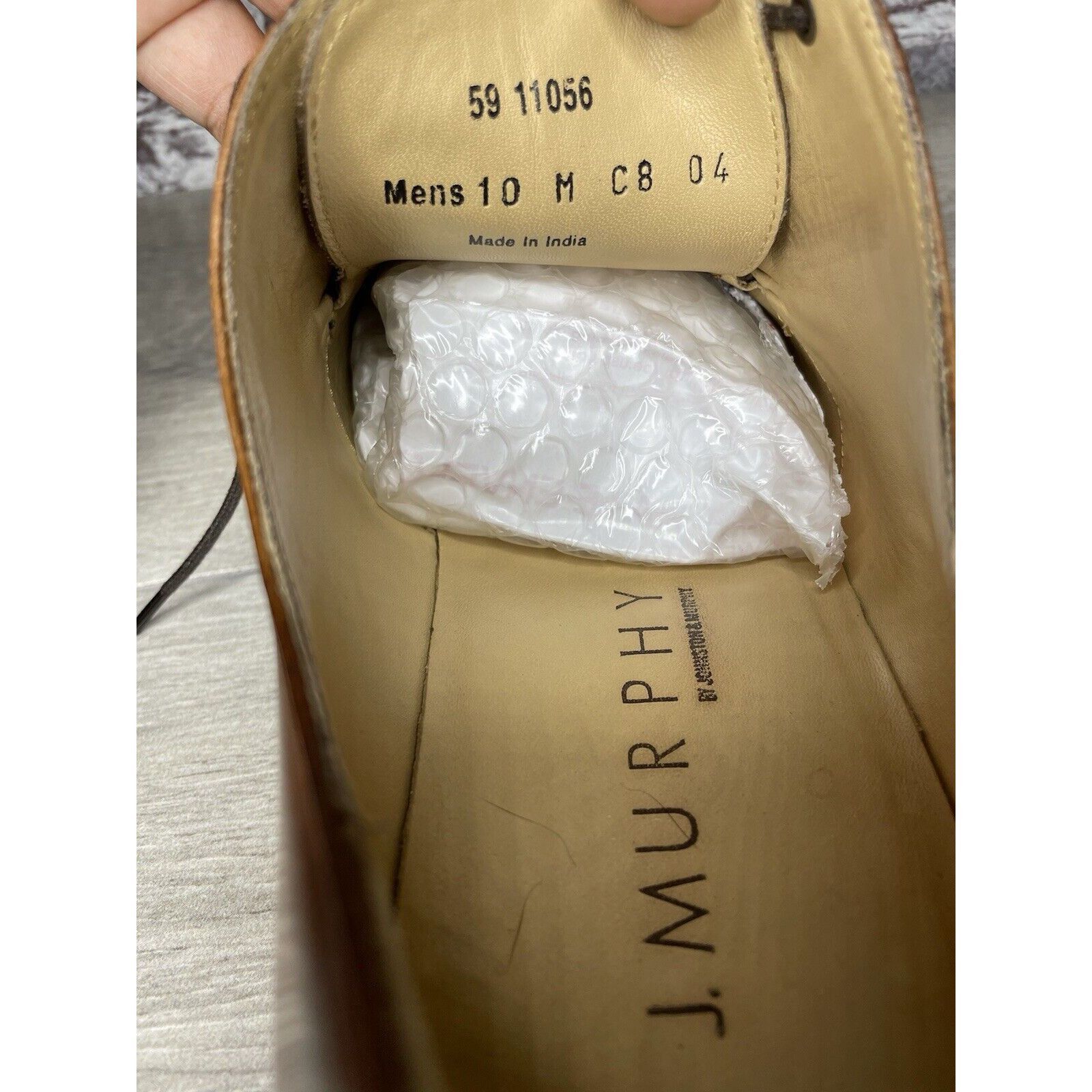 Johnston & Murphy Johnston Murphy J. Murphy Brown Leather Cap Toe Oxford Dress Size US 10 / EU 43 - 9 Thumbnail
