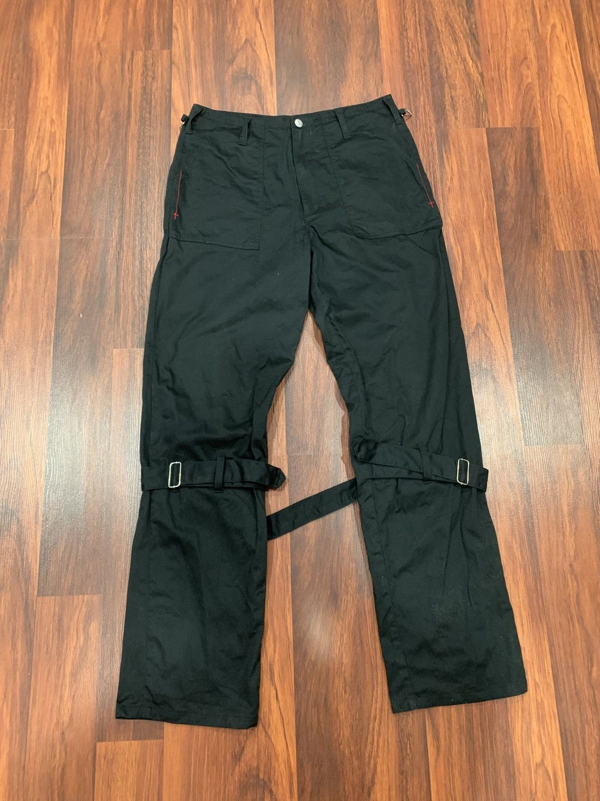 Japanese Brand Mad Lace Up Bondage Pants Size US 31 - 3 Thumbnail