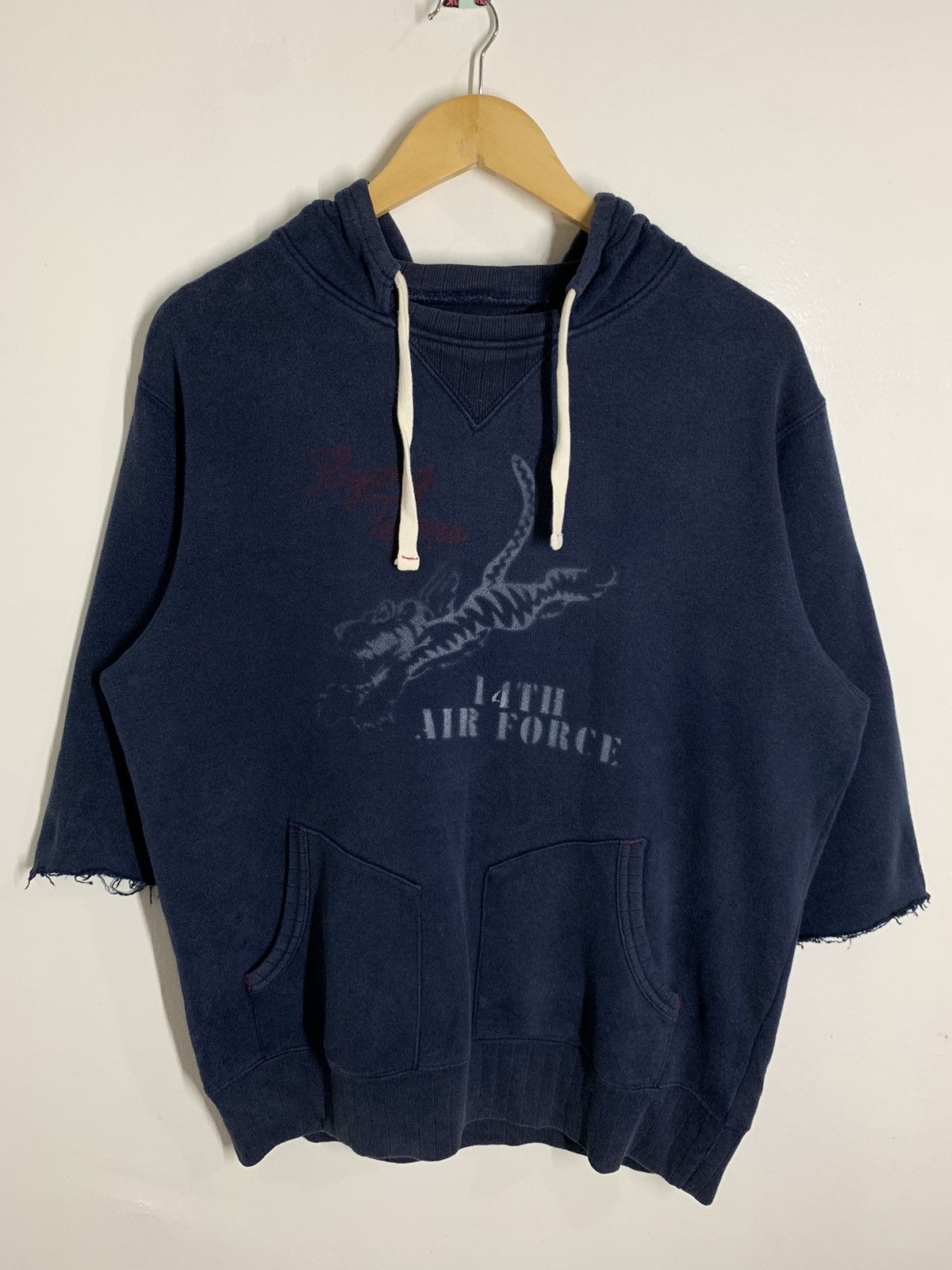 Vintage Vintage 1956 Army Air Force Distressed Hoodie Size US XL / EU 56 / 4 - 1 Thumbnail