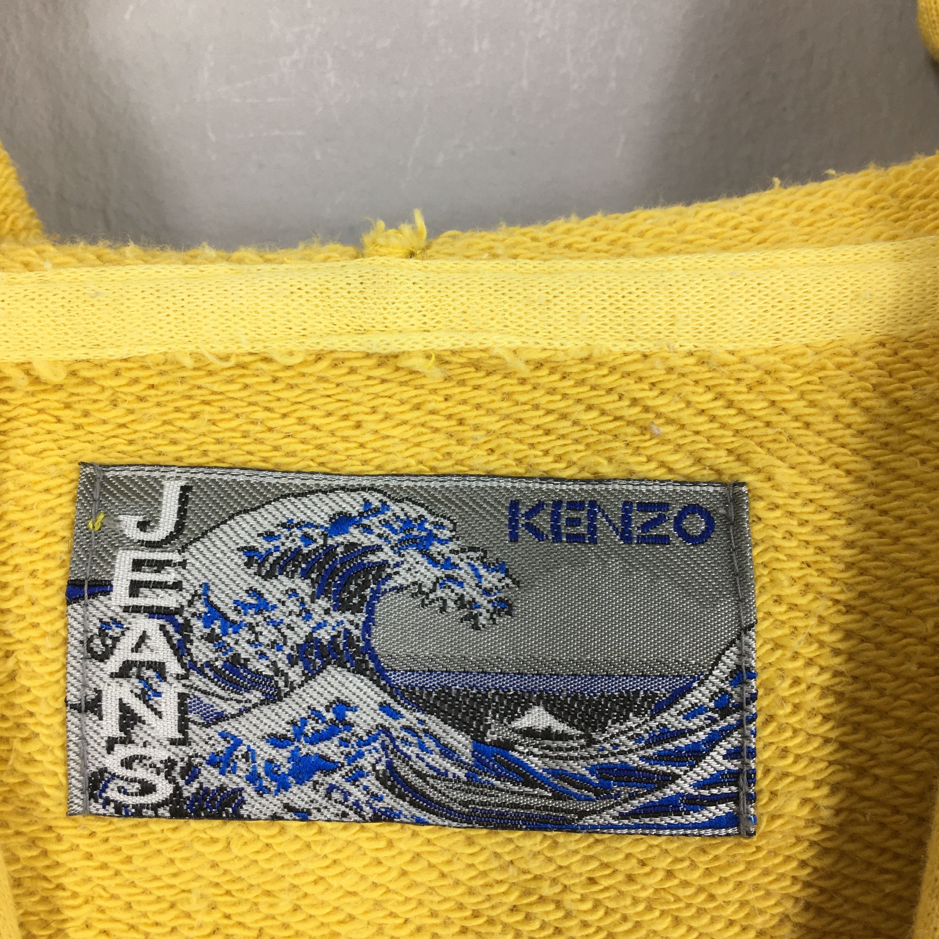 Kenzo × Vintage Vintage Kenzo Jeans Yellow Hoodie Large Size US L / EU 52-54 / 3 - 8 Thumbnail