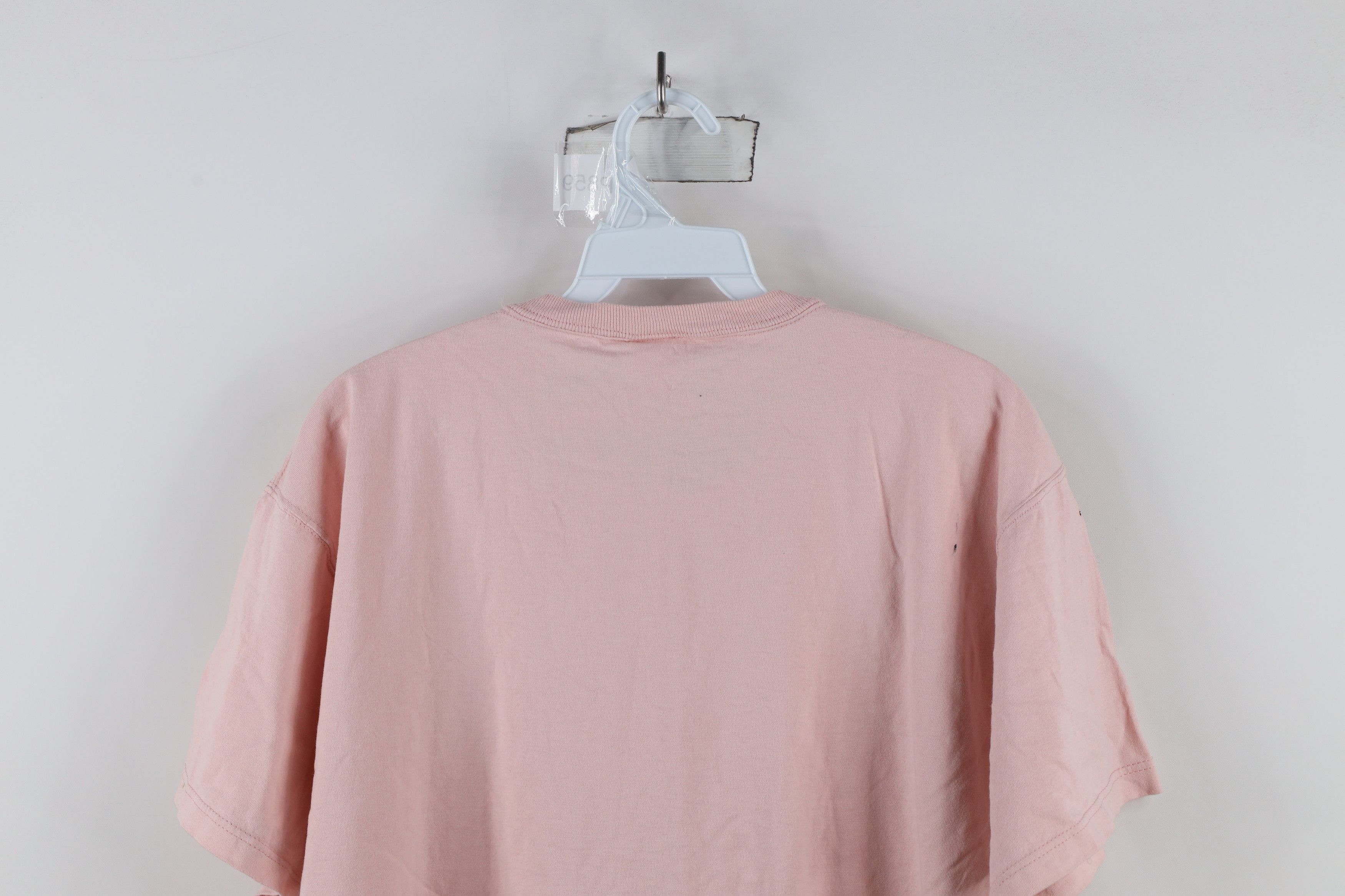 Russell Athletic × Vintage Vintage 90s Russell Athletic Blank Cotton T-Shirt Pink USA Size US M / EU 48-50 / 2 - 11 Thumbnail
