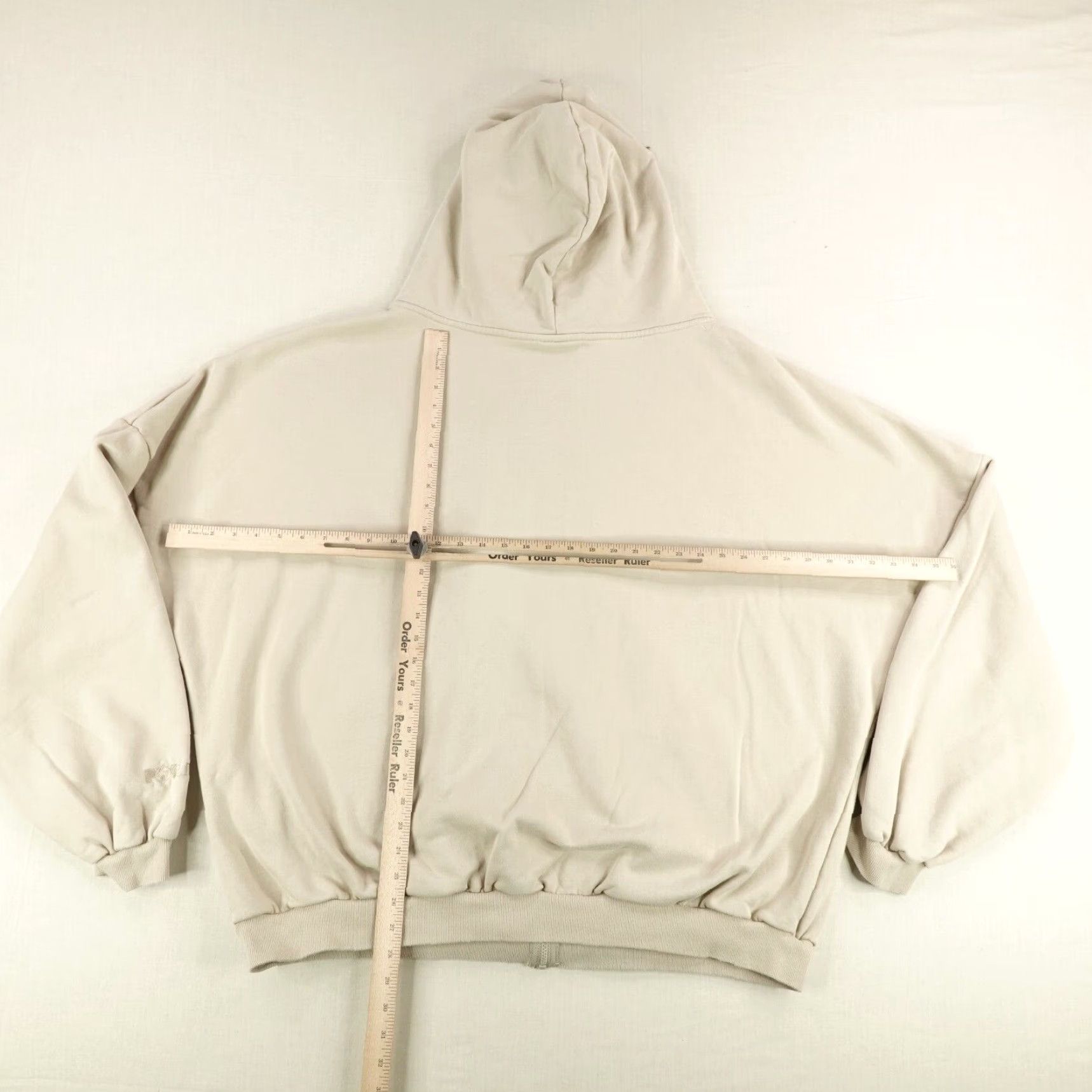 Vintage VINTAGE Popflex Hoodie Womens 1X/3X Plus Beige Full Zip Up Sweater Sweatshirt Jacket Size XXL / US 16-18 / IT 52-54 - 7 Thumbnail