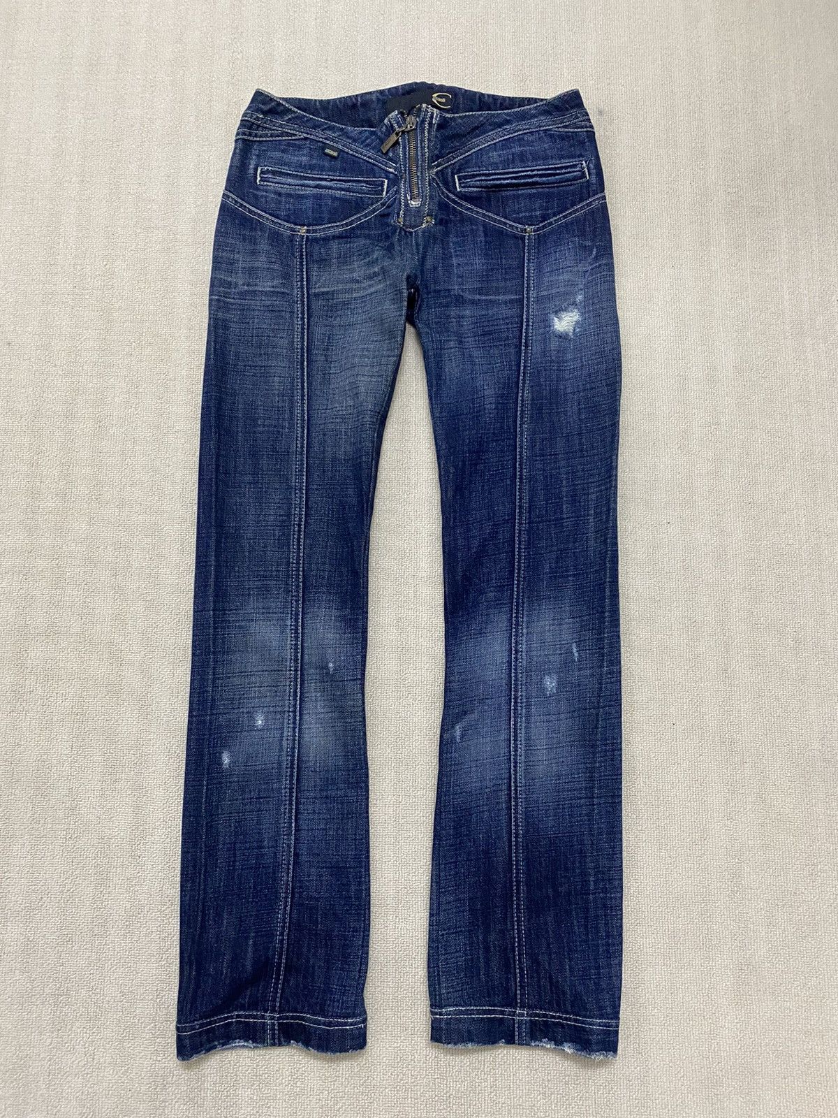 Just Cavalli × Roberto Cavalli 2000s Justcavalli zipper pants ( low waist) Size 27" / US 4 / IT 40 - 1 Thumbnail