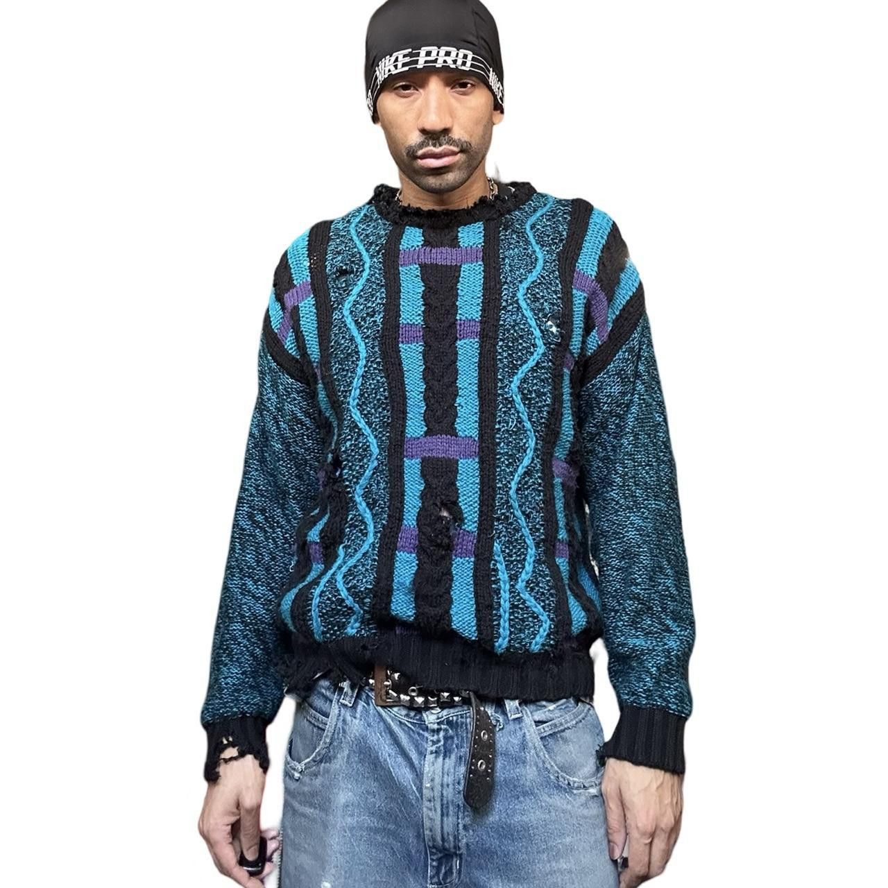 Other Vintage Cattivo Coogie Style Black Grunge Sweater - Medium Size US M / EU 48-50 / 2 - 1 Thumbnail