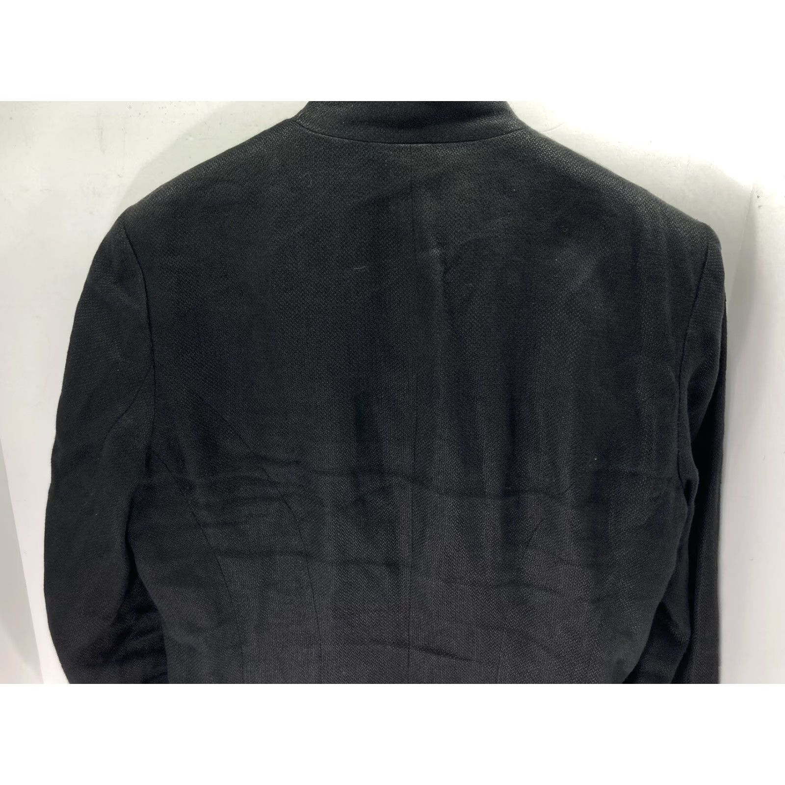 Ralph Lauren Lauren Ralph Lauren Linen Jacket Blazer Women Sz Medium Black Button Band Collar Size M / US 6-8 / IT 42-44 - 6 Thumbnail