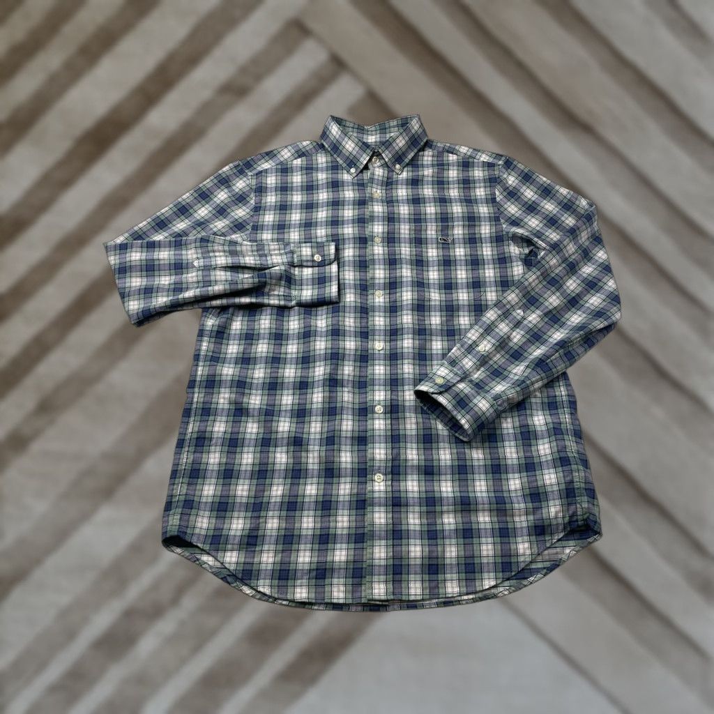 Vineyard Vines Vineyard Vines Performance Classic Fit Shirt Men's M Plaid Button-Up Long Sleeve Multicolor Size US M / EU 48-50 / 2 - 1 Thumbnail