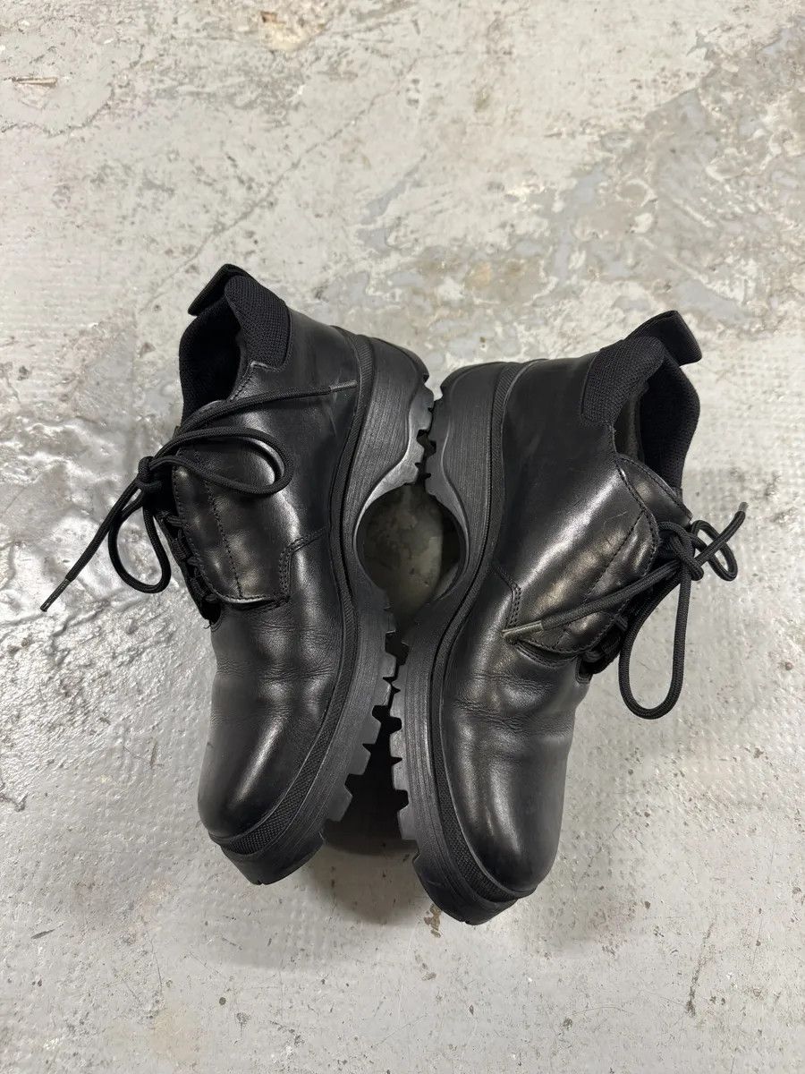 Prada AW1999 Prada Black Leather Derby Shoes Size US 8 / IT 38 - 7 Thumbnail