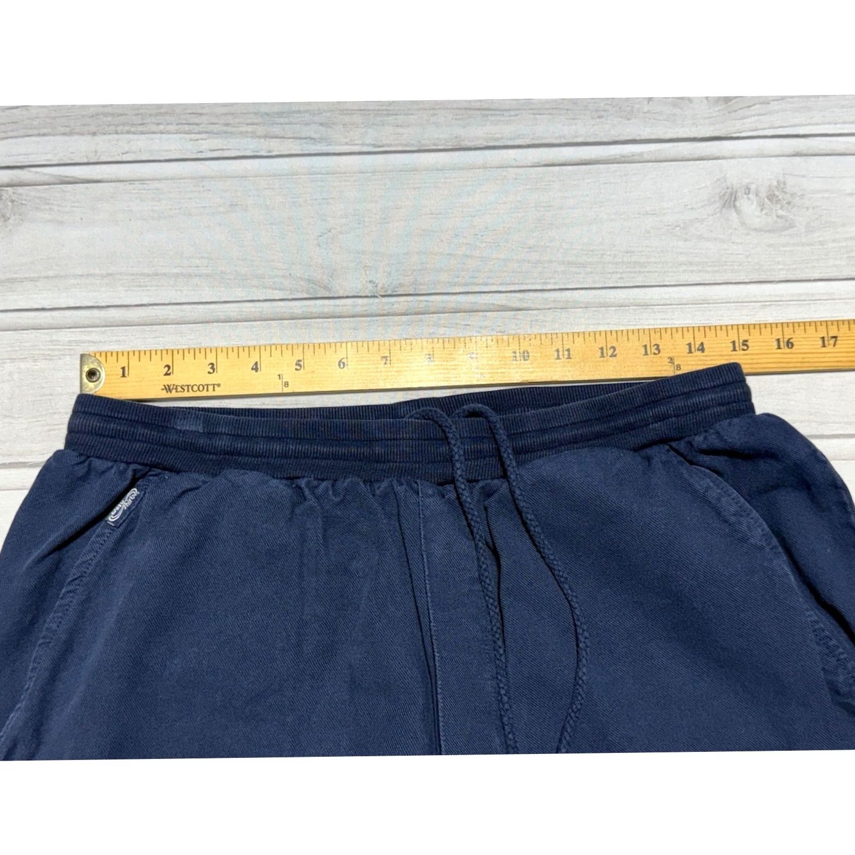 Vintage Crazy Shirts Jogger Pants Mens Large Navy Blue Cotton Twill Drawstring 00259 Size US XS / EU 42 / 0 - 7 Thumbnail