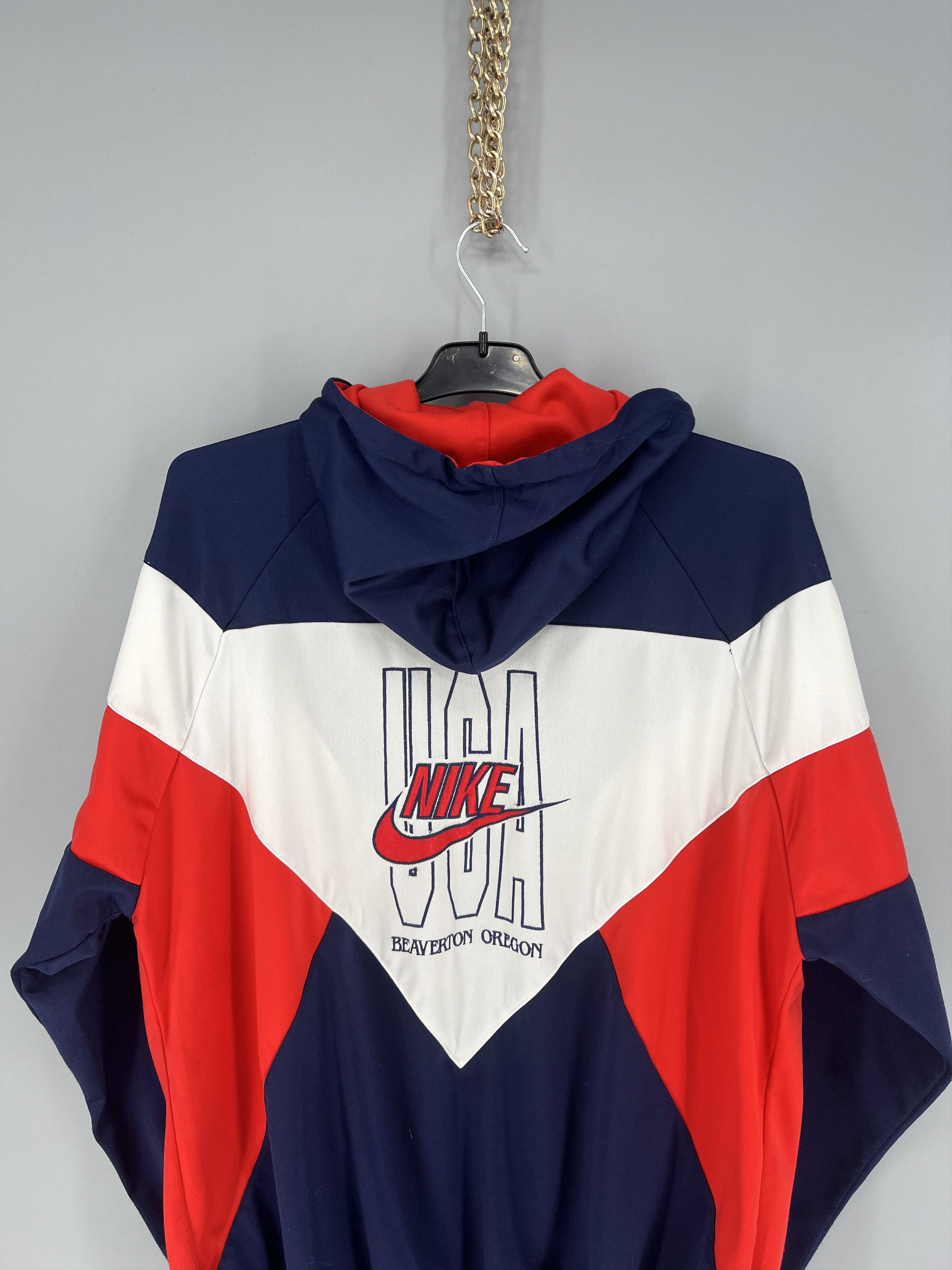 Nike Nike Vintage 90s Sweatshirt Zip Swoosh Hype Rare Size US L / EU 52-54 / 3 - 13 Thumbnail