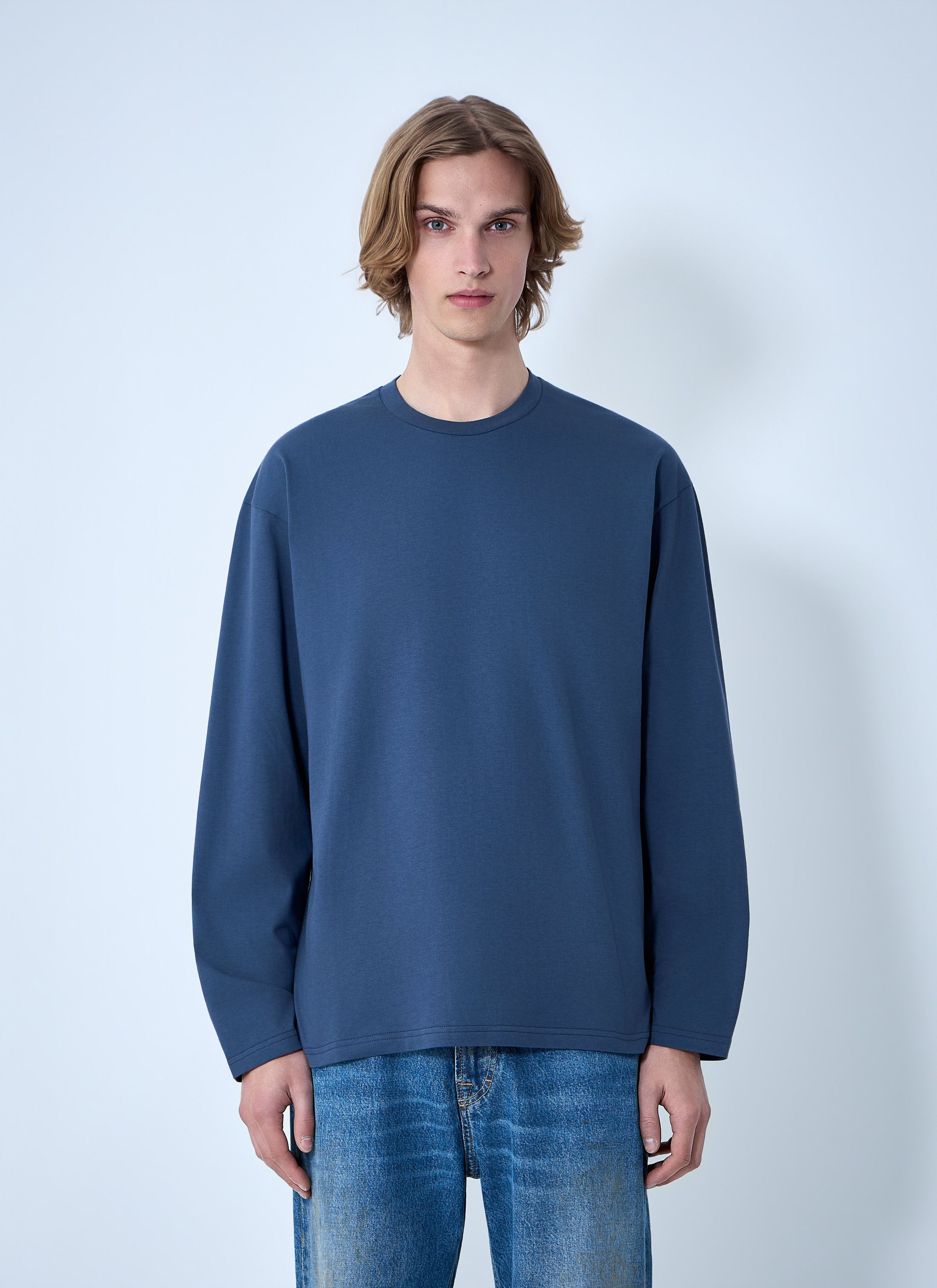 Jil Sander Ribbed Crewneck Long Sleeve Top Size US XXL / EU 58 / 5 - 1 Thumbnail
