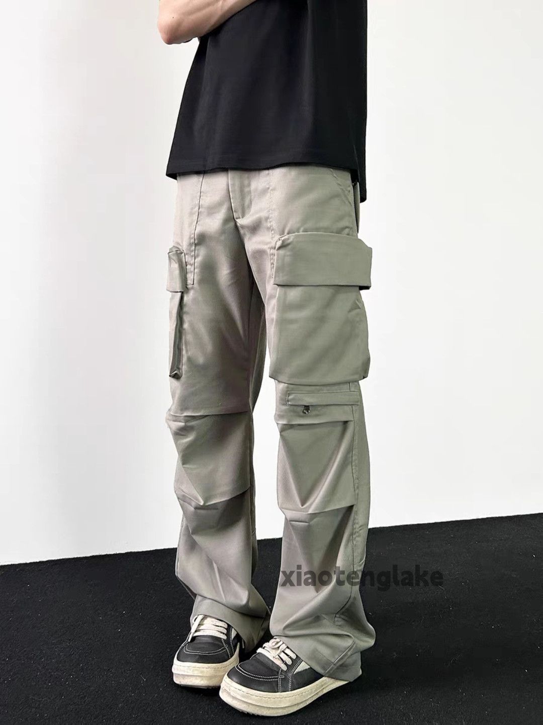 Designer × Japanese Brand × Vintage zipper utility military loose pleated outdoor cargo pants Size US 30 / EU 46 - 4 Thumbnail
