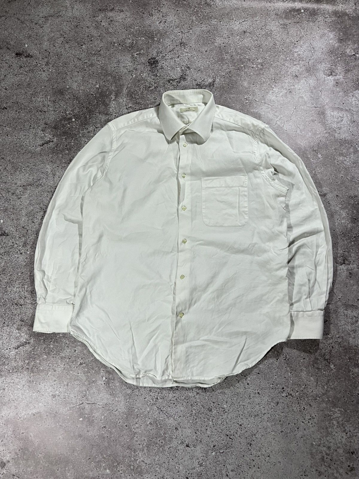 Ermenegildo Zegna Mens Vintage Ermenegildo Zegna Shirt Button Up luxury zzegna Size US L / EU 52-54 / 3 - 3 Thumbnail