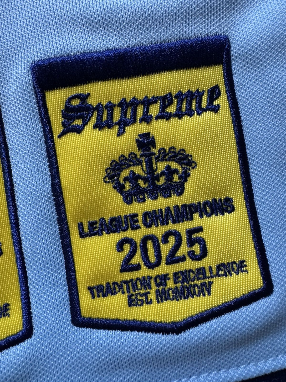 Supreme Supreme Fire & Ice Patches Hockey Jersey Light Blue Size US L / EU 52-54 / 3 - 10 Thumbnail