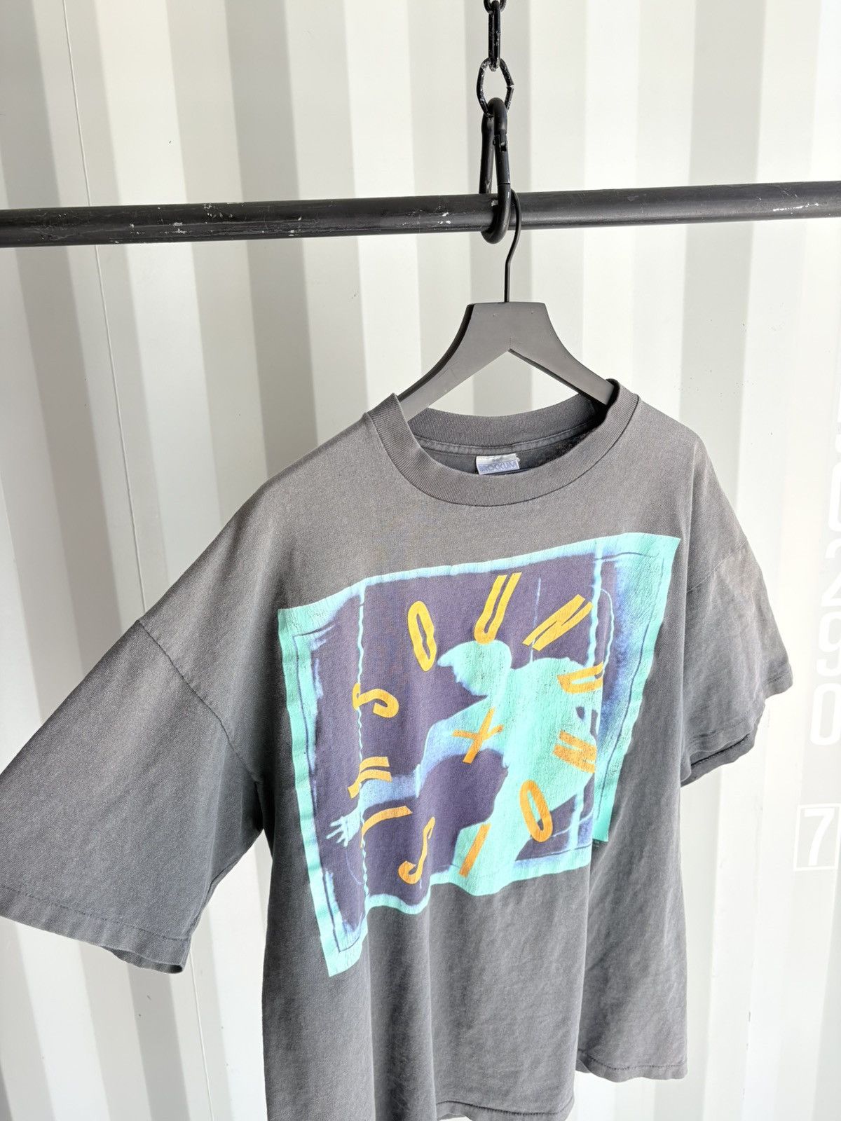 Band Tees Vintage Sound Vision Boxy Thrashed Distressed Faded Shirt Size US XL / EU 56 / 4 - 2 Thumbnail