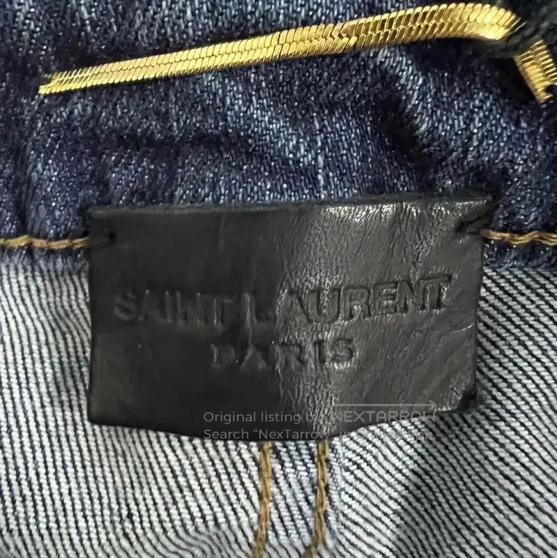 Yves Saint Laurent YSL Casual Blue Cotton Pants for Summer . Size 28" / US 6 / IT 42 - 3 Thumbnail