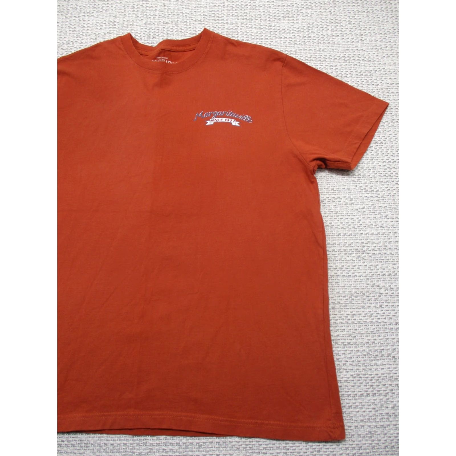 Vintage VINTAGE Margaritaville Shirt Adult Large L Orange Brew Crew Beach Margaritaville Logo Jimmy Buffet Parot Party Key West 90s Mens T-Shirt Size US L / EU 52-54 / 3 - 5 Thumbnail