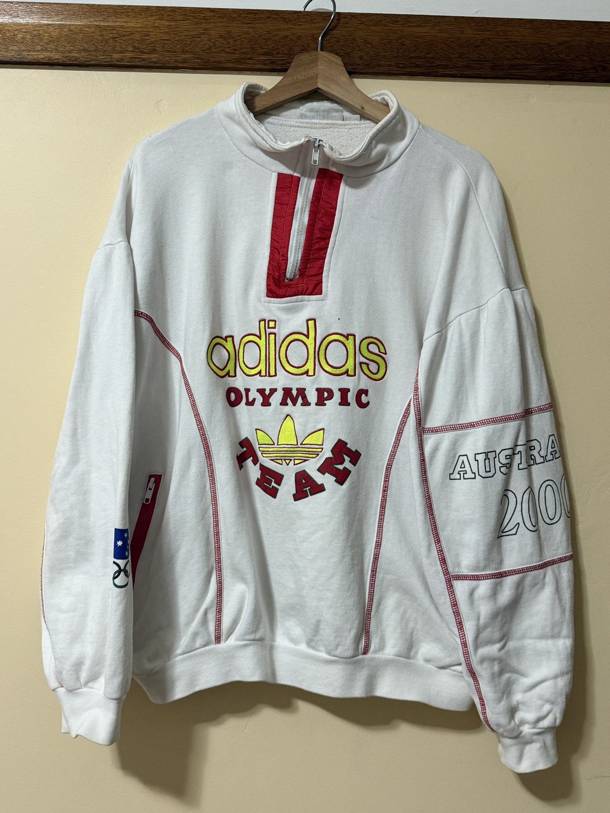 Adidas Adidas Olympics Team Australia Sydney 2000 Half-Zip Size US L / EU 52-54 / 3 - 1 Thumbnail