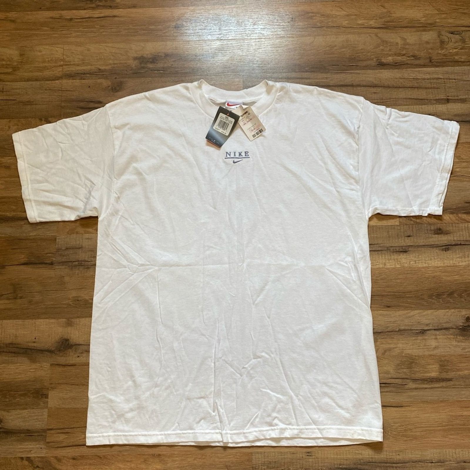 Nike 90s Nike Center Swoosh Spell Out Short Sleeve Size US XXL / EU 58 / 5 - 1 Thumbnail