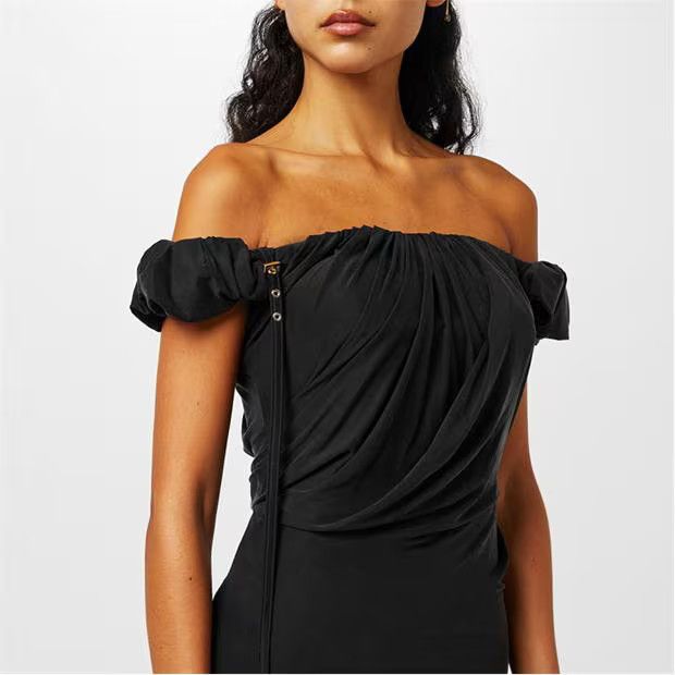 Jacquemus o1g2r1mq1024 Mini Dress in Black Size XS / US 0-2 / IT 36-38 - 3 Thumbnail