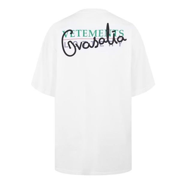 Vetements o1g2r1mq0824 Vete Gd Luck T-Shirt in White Size US XS / EU 42 / 0 - 2 Thumbnail