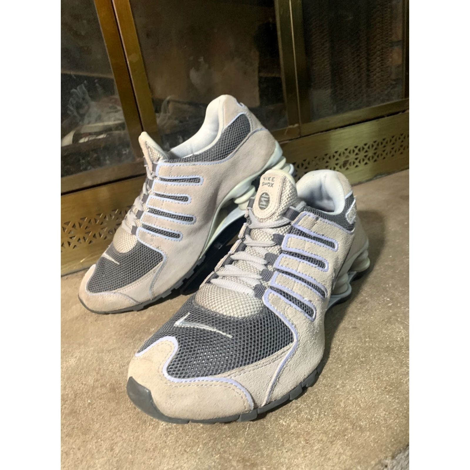 Nike Nike Shox NZ 314561-041 Grat Blue Suede Womens Size 8.5 Basketball Running Gym Shoes Shox Technology Lightweight Lace-Up Arch Support Nike Size US 9 / IT 39 - 4 Thumbnail