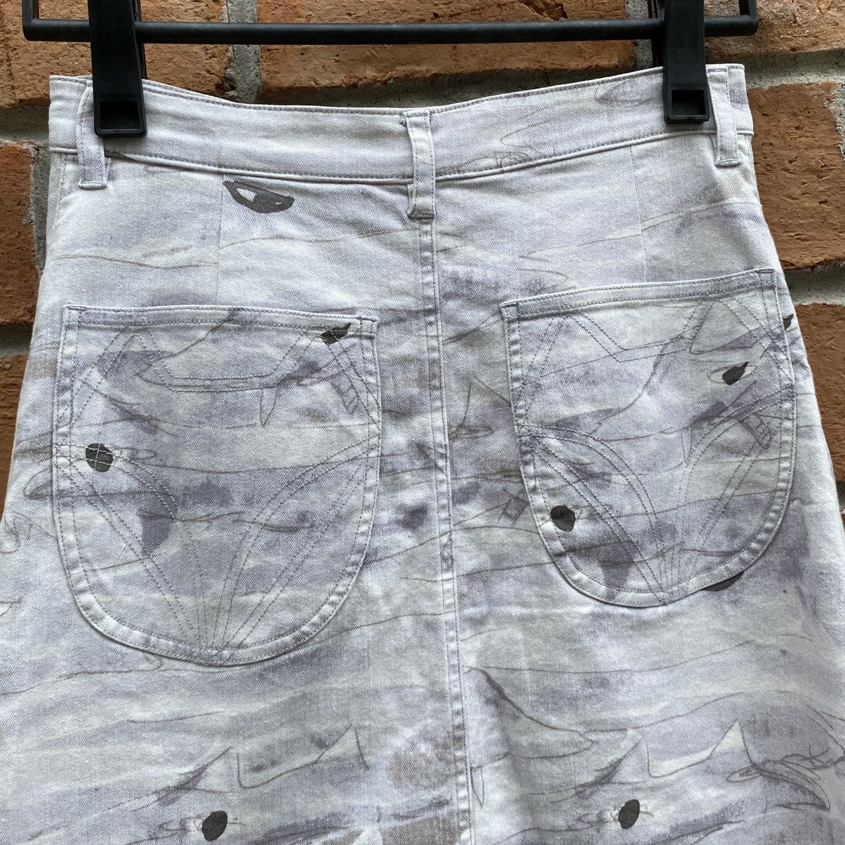 Tsumori Chisato TSUMORI CHISATO Shark Print Denim Skirt Size 28" / US 6 / IT 42 - 11 Thumbnail