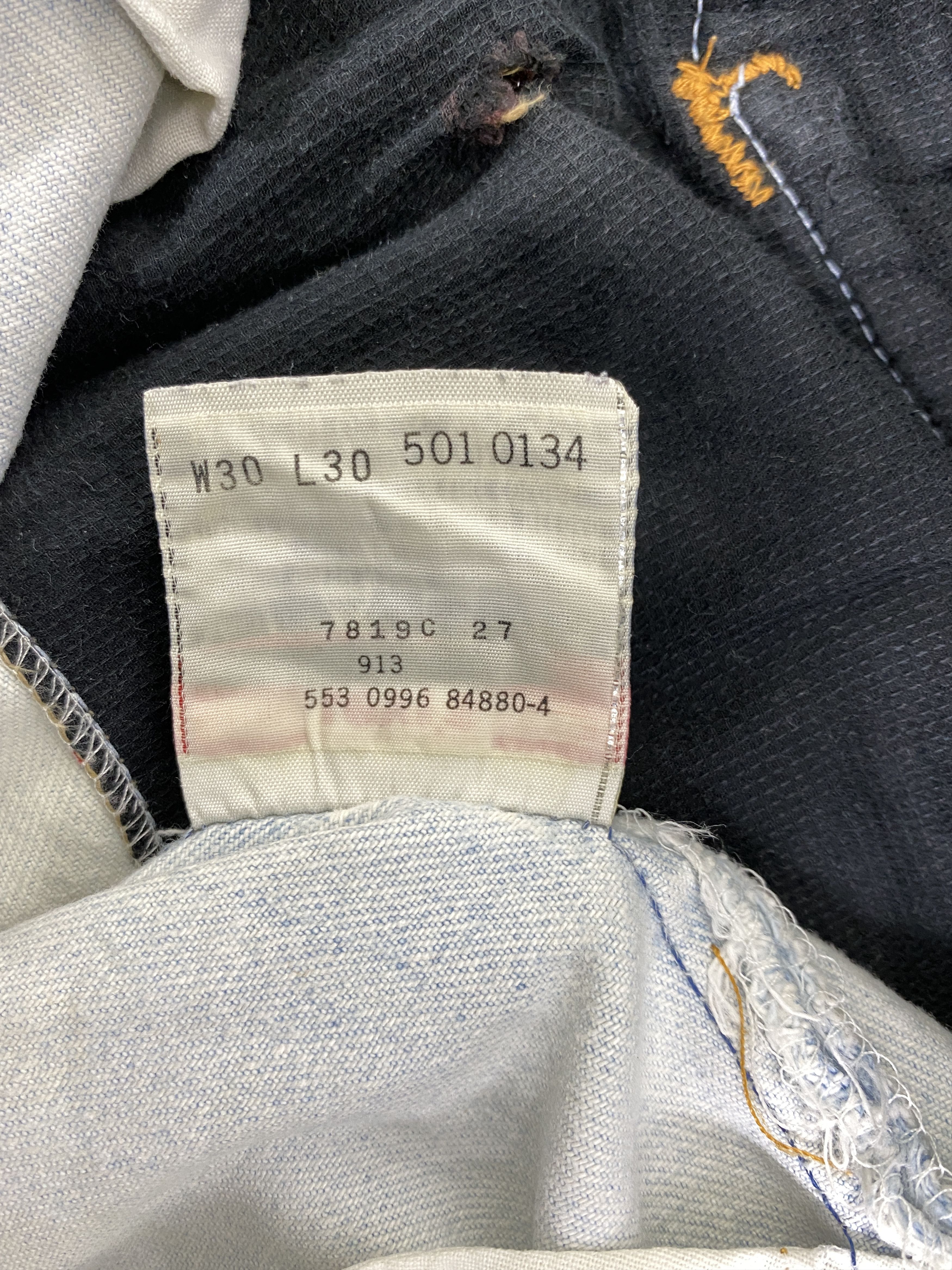 Levi's Light Blue Vintage Levis 501 Patchwork Jeans 29x28.5-JN3116 Size US 29 - 10 Thumbnail