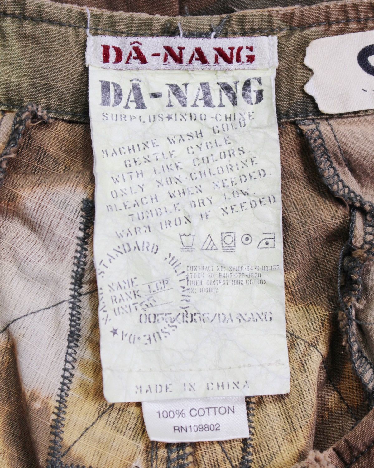 Hysteric Glamour 2000S DÂ-NANG CAMO DYED CARGO PANTS Size US 30 / EU 46 - 11 Thumbnail