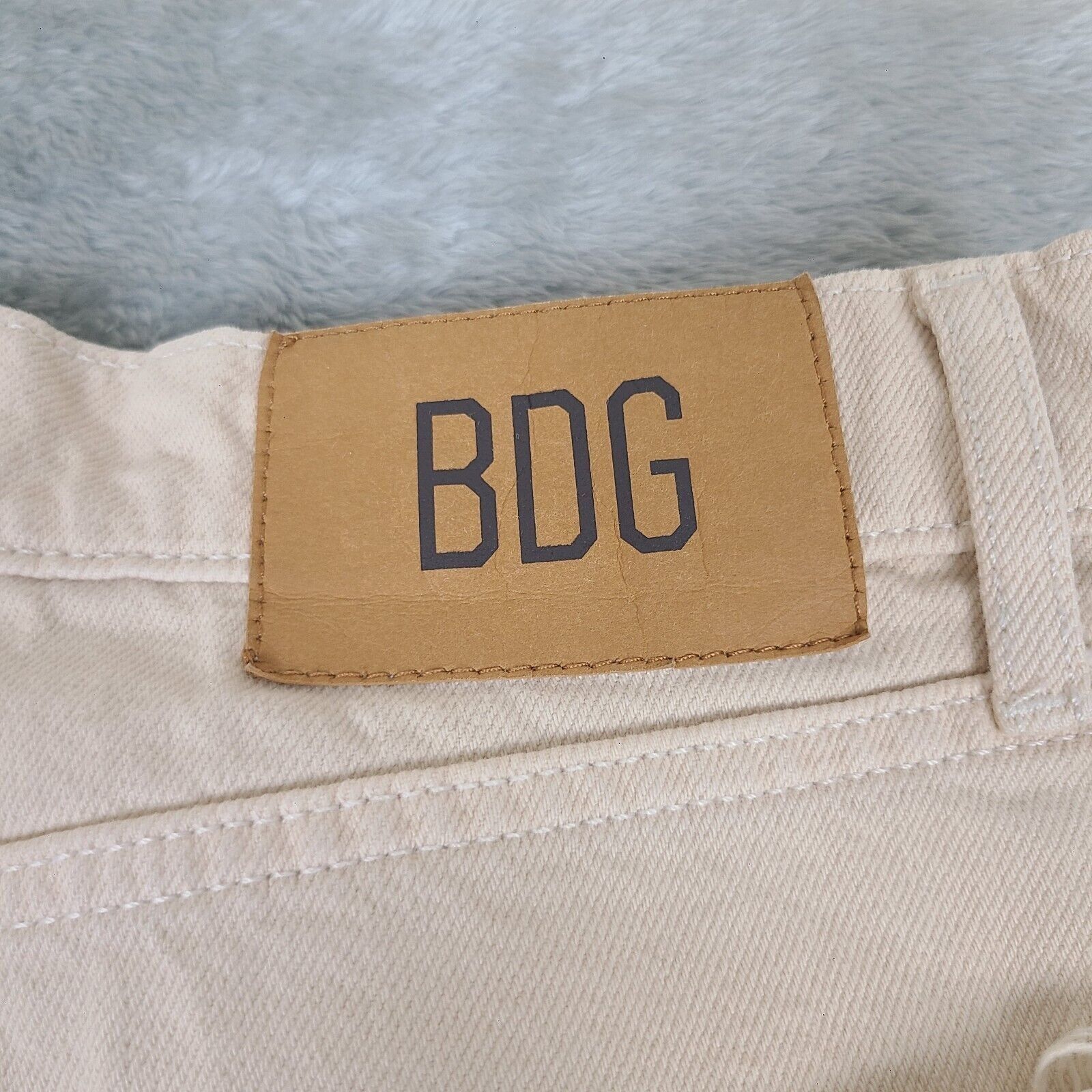 Bdg BDG Jeans Womens Size 31 Tan High and Wide Crop Casual Deni Size 31" - 7 Thumbnail