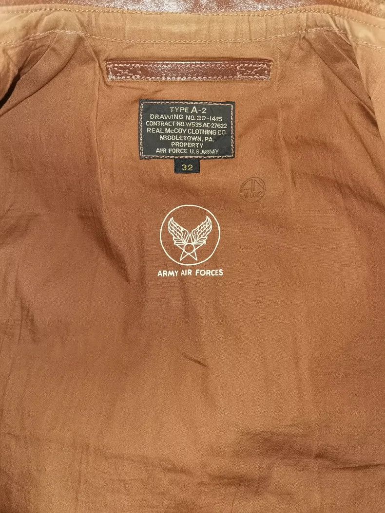 The Real McCoy's The Real McCoy's A2 pilot, leather jacket, flight jacket Size US S / EU 44-46 / 1 - 5 Thumbnail