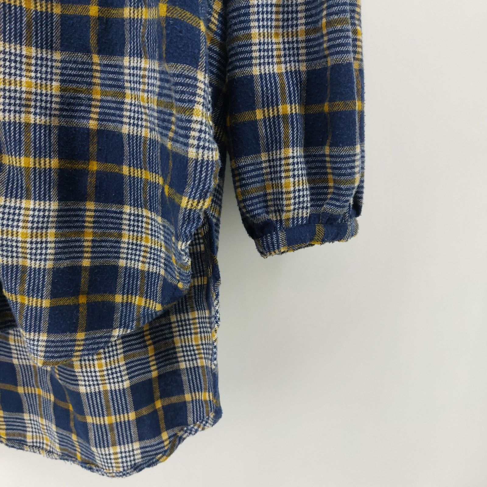 Other Weekend Suzanne Betro Navy Blue Yellow Flannel Ruffled XL Size XL / US 12-14 / IT 48-50 - 8 Thumbnail