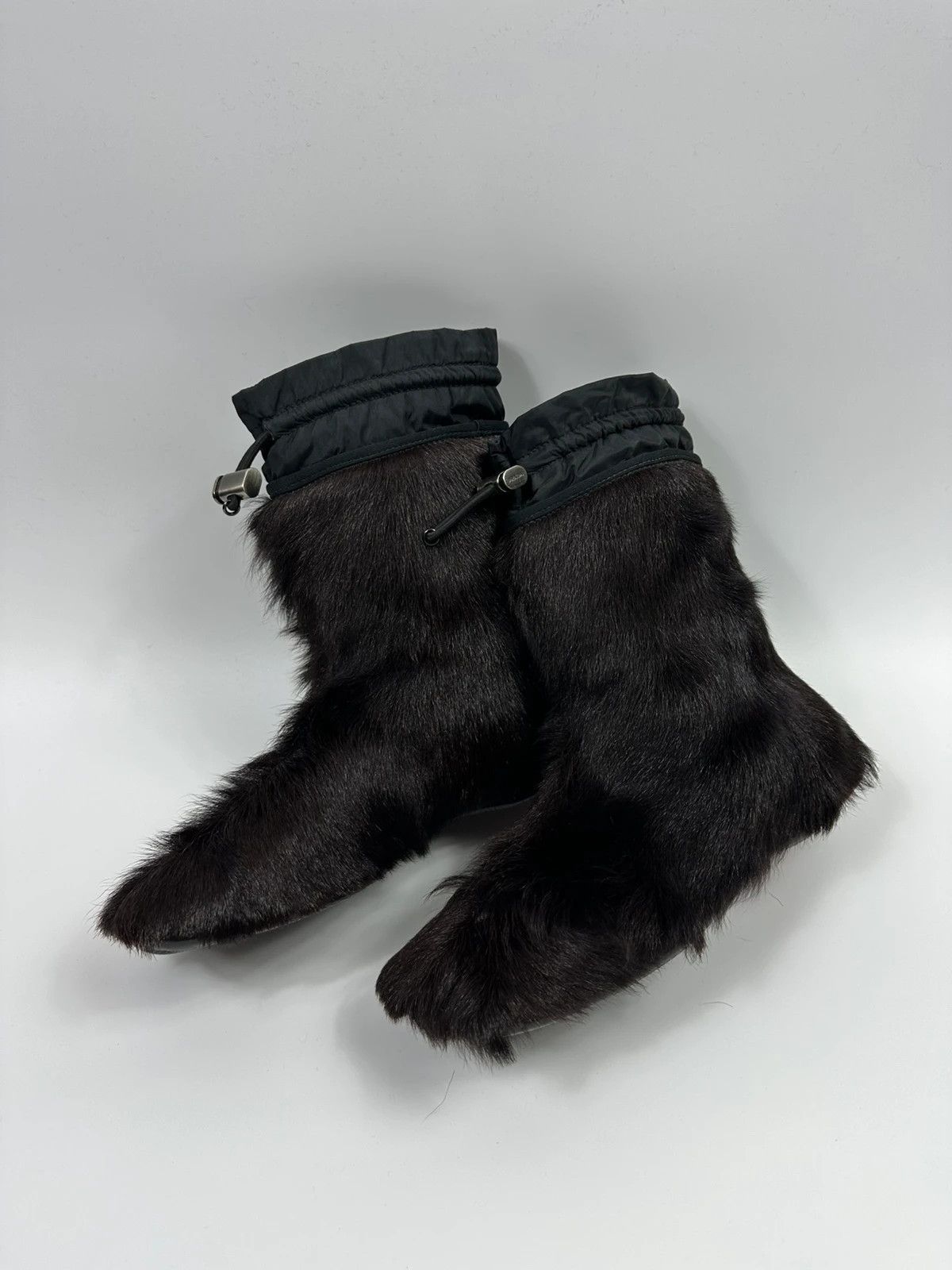 Prada Prada Sport FW99 Brown Fur Yeti Boots Size US 9 / IT 39 - 1 Thumbnail