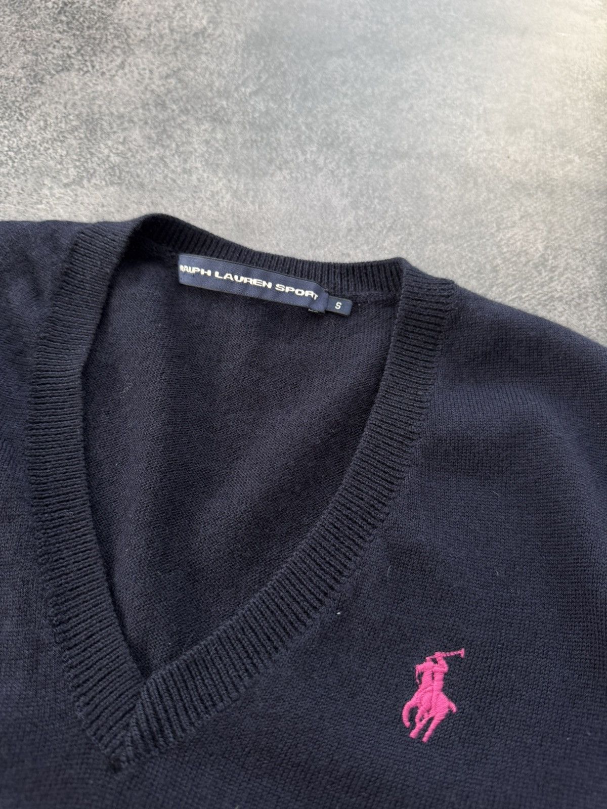 Polo Ralph Lauren VTG Polo Ralph Lauren Sport sweater navy Size S / US 4 / IT 40 - 4 Thumbnail