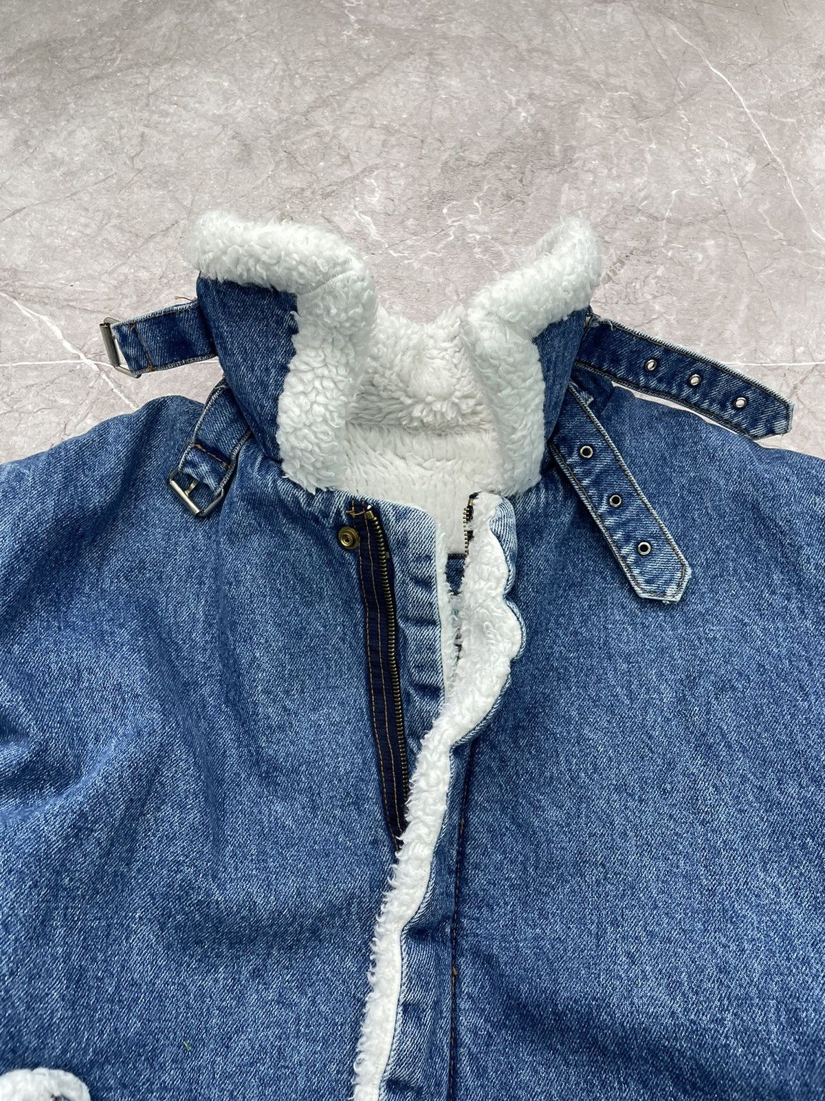 If Six Was Nine × Vintage FUR SHERPA LGB STYLE DISTRESSED US Army Style AF Jacket Size US M / EU 48-50 / 2 - 5 Thumbnail
