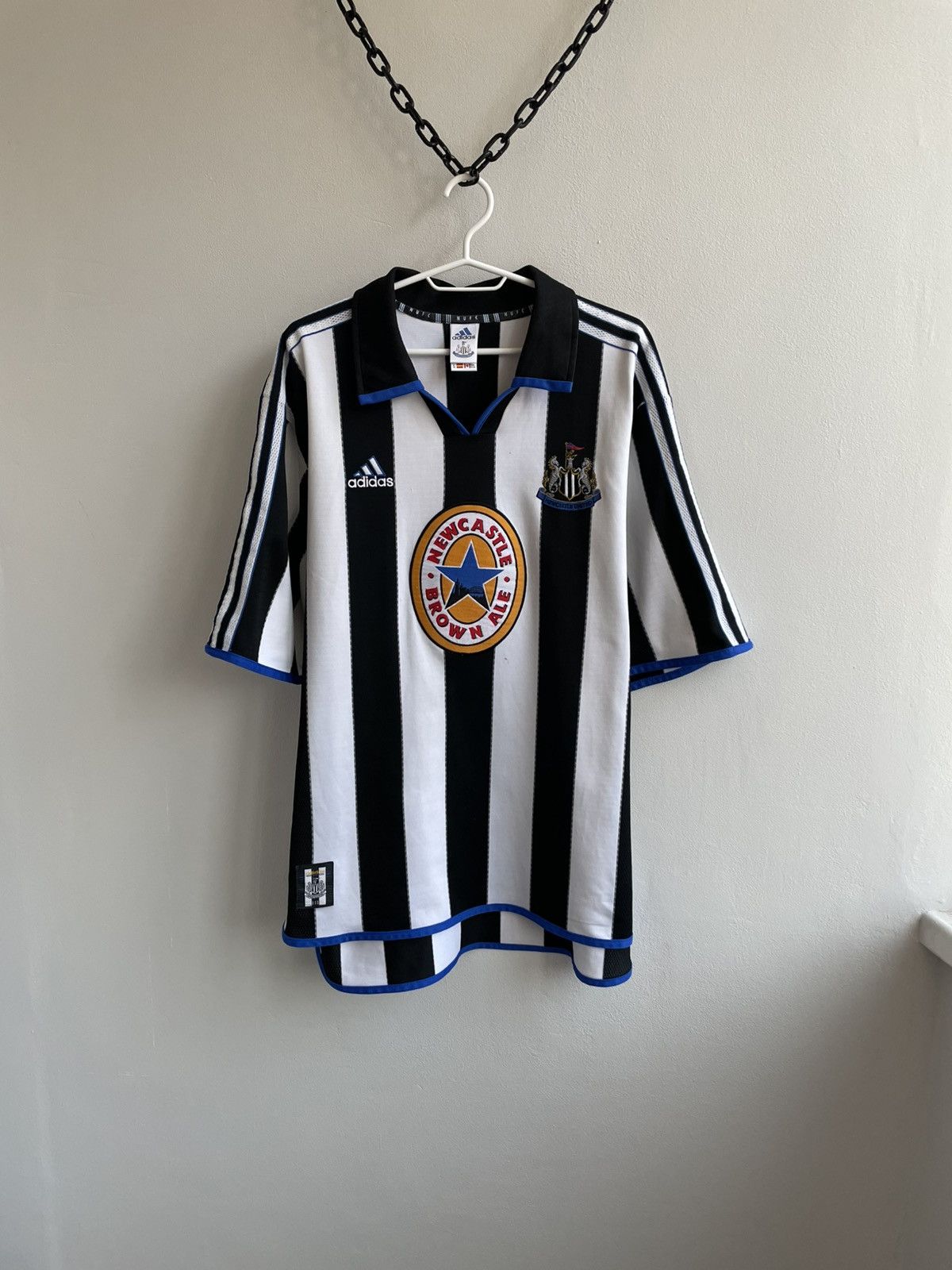 Adidas NEWCASTLE UNITED 1999 2000 HOME FOOTBAL SHIRT SOCCER JERSEY Size US XL / EU 56 / 4 - 1 Thumbnail