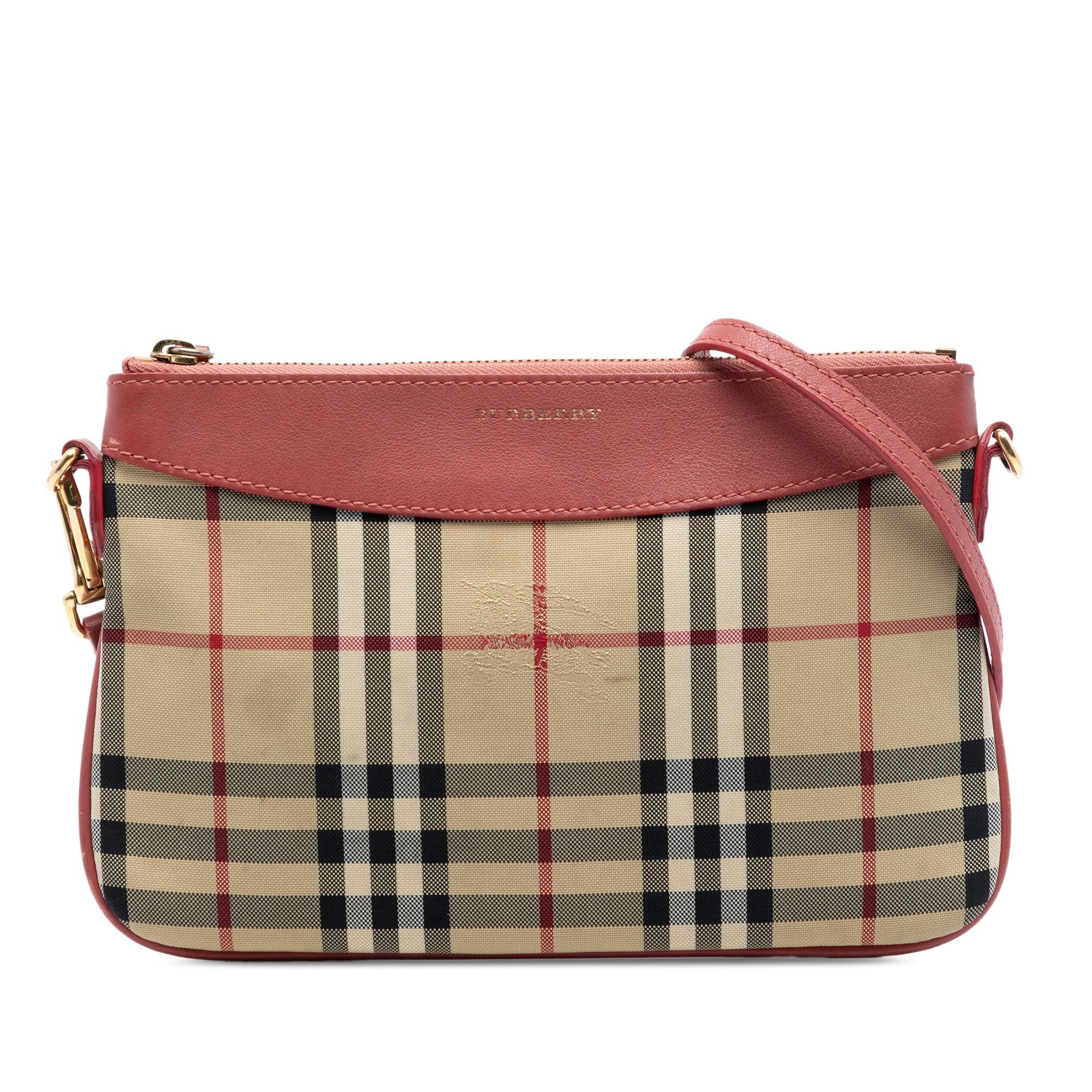 Burberry Haymarket Check Canvas Peyton Crossbody Size ONE SIZE - 1 Thumbnail