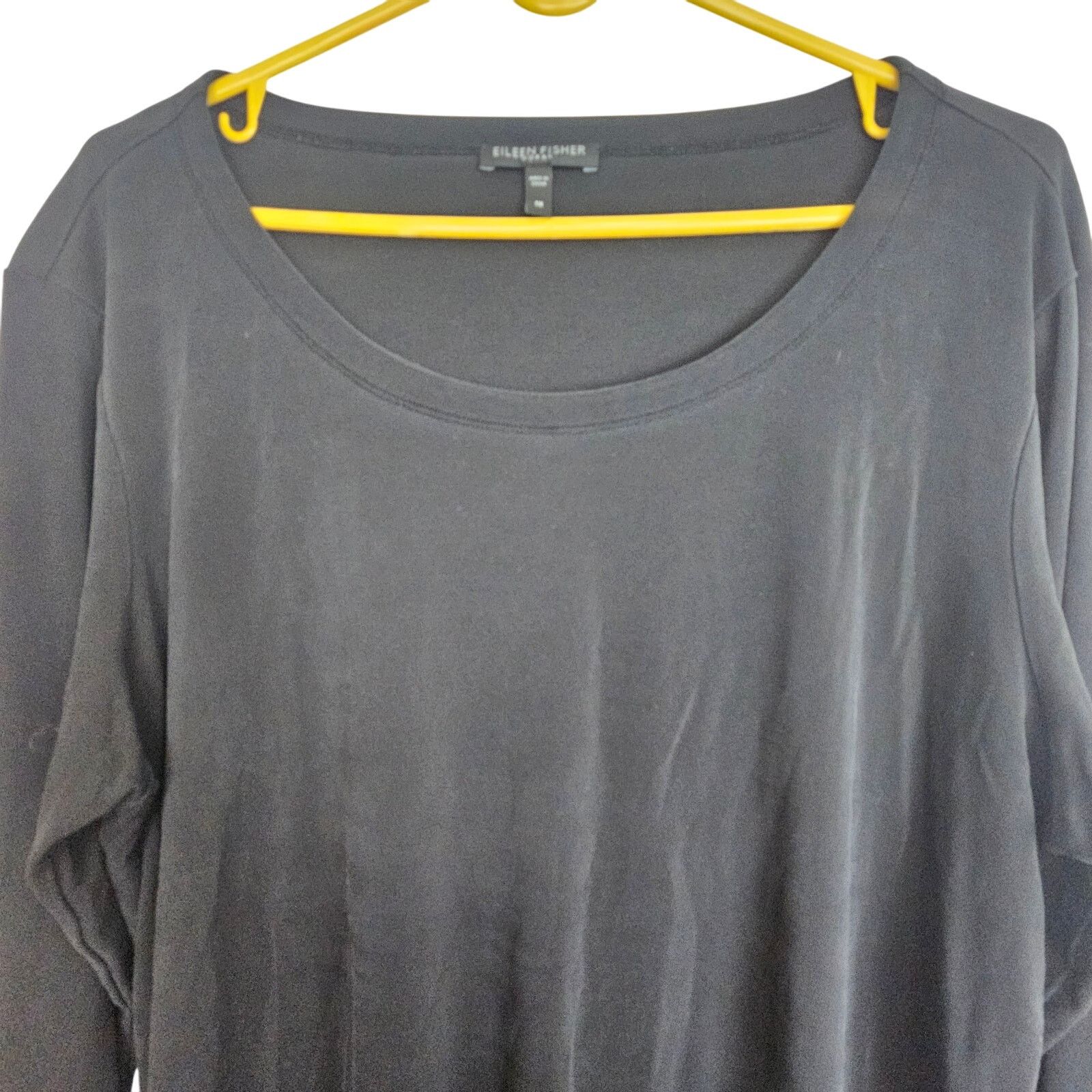 Eileen Fisher Eileen Fisher Womens 100% Silk Blouse Size 1X Quiet Luxury Size XXL / US 16-18 / IT 52-54 - 2 Thumbnail