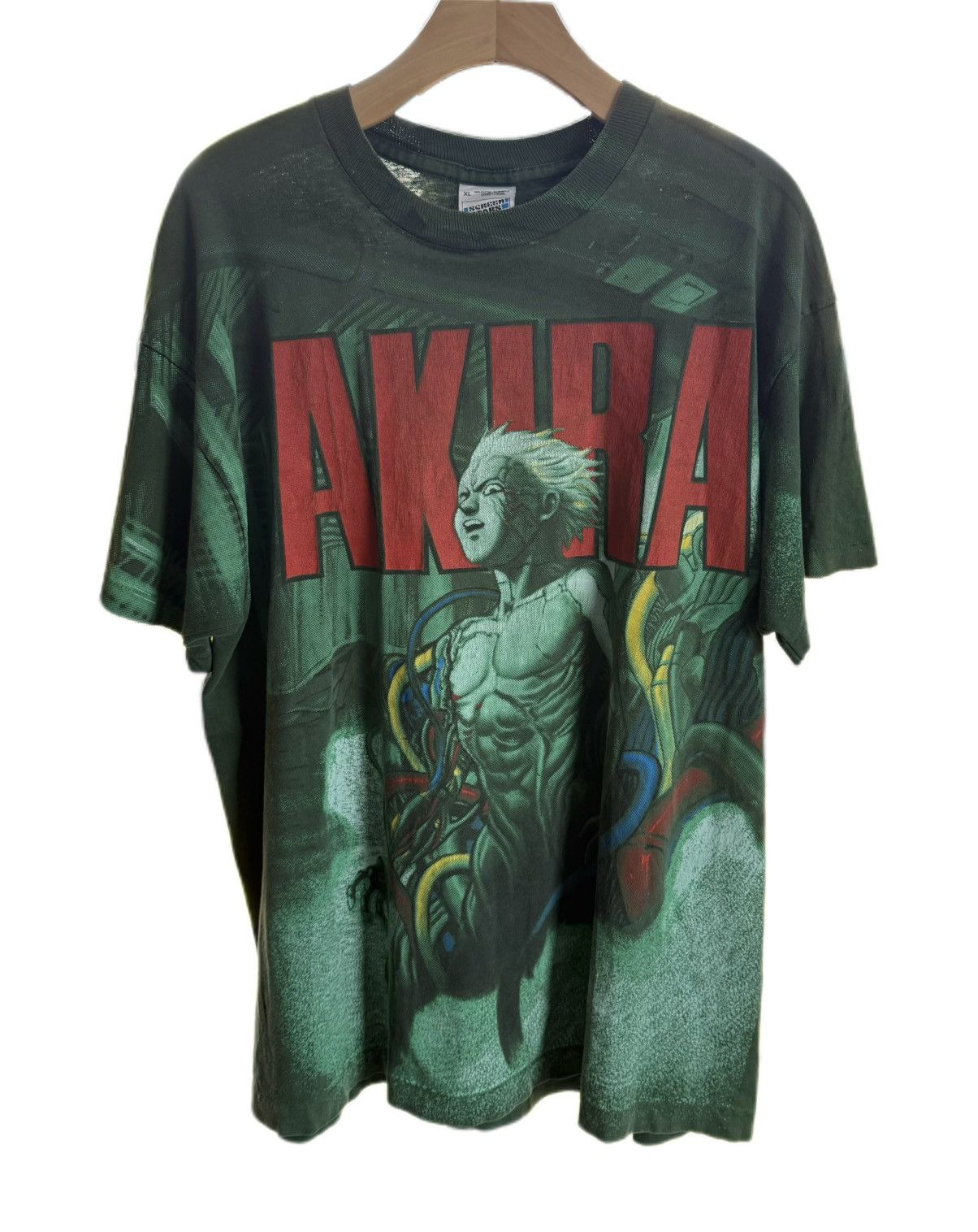 Vintage Vintage Akira Original Tetsuo Shima Aop Tee 90s Size US XL / EU 56 / 4 - 3 Thumbnail