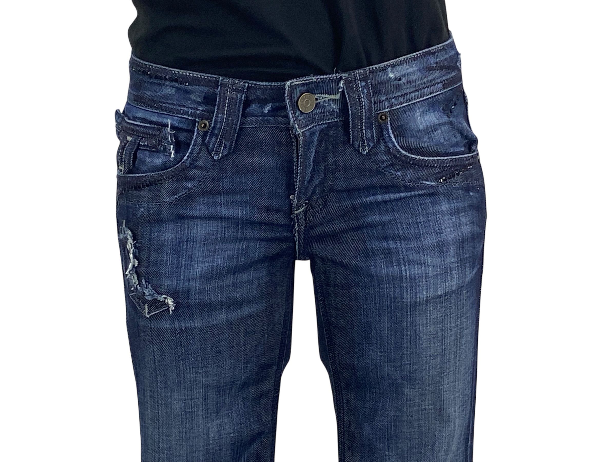Designer Taverniti So Jeans Flare Jeans Pants Size 24" / US 00 / IT 34 - 5 Thumbnail